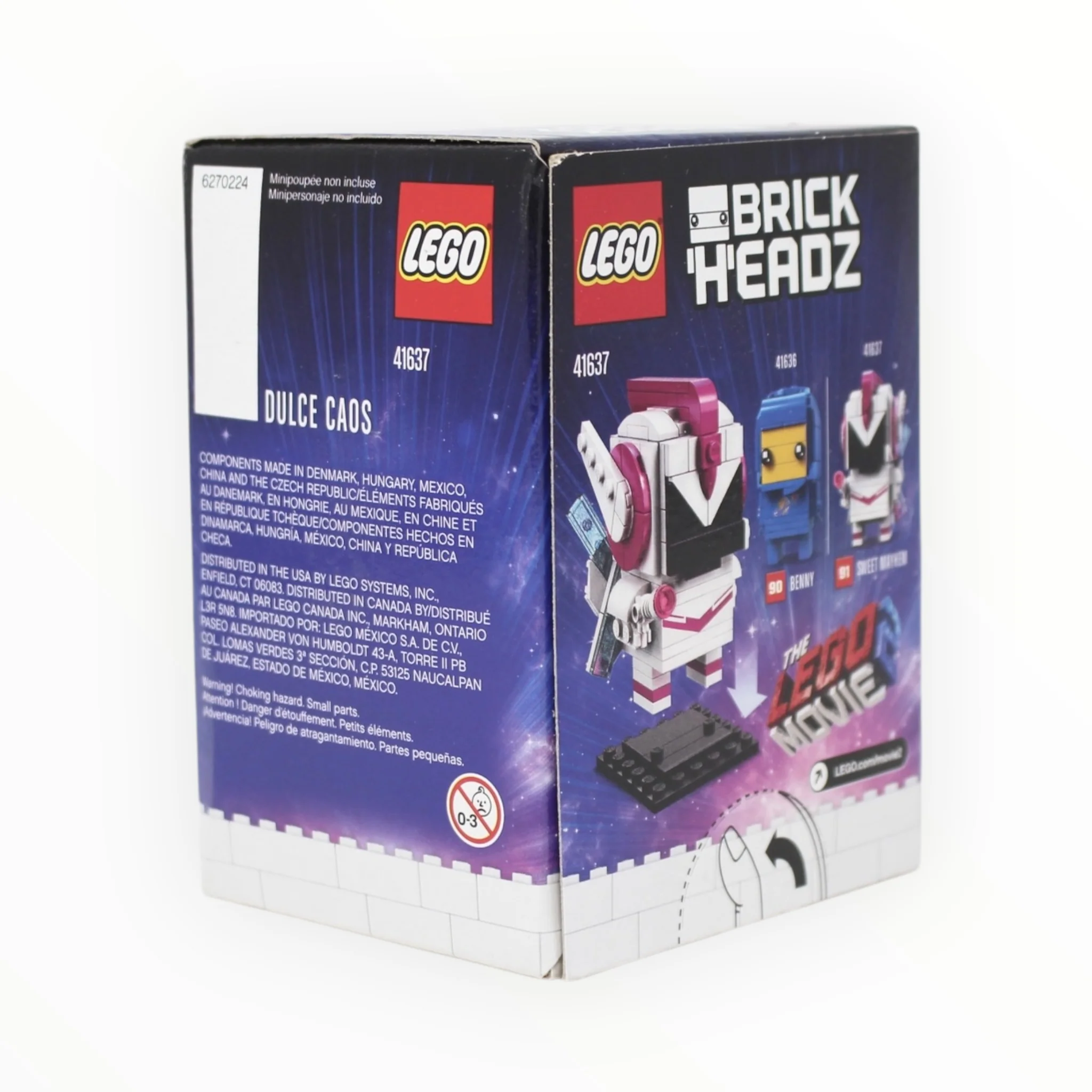 Retired Set 41637 The LEGO Movie 2 BrickHeadz Sweet Mayhem (No. 3869 of 5000) - Image 2