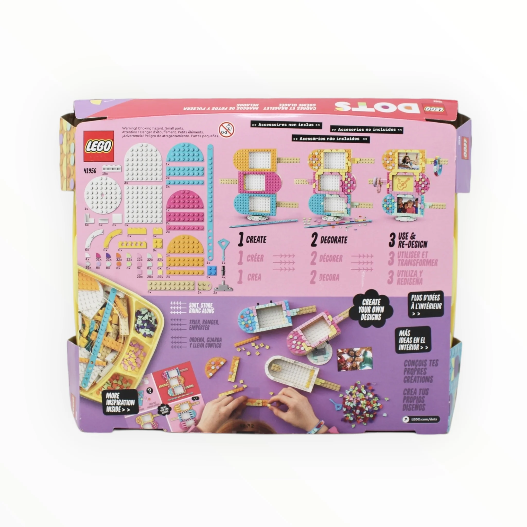 Retired Set 41956 DOTS Picture Frames & Bracelet Ice Cream - Image 2
