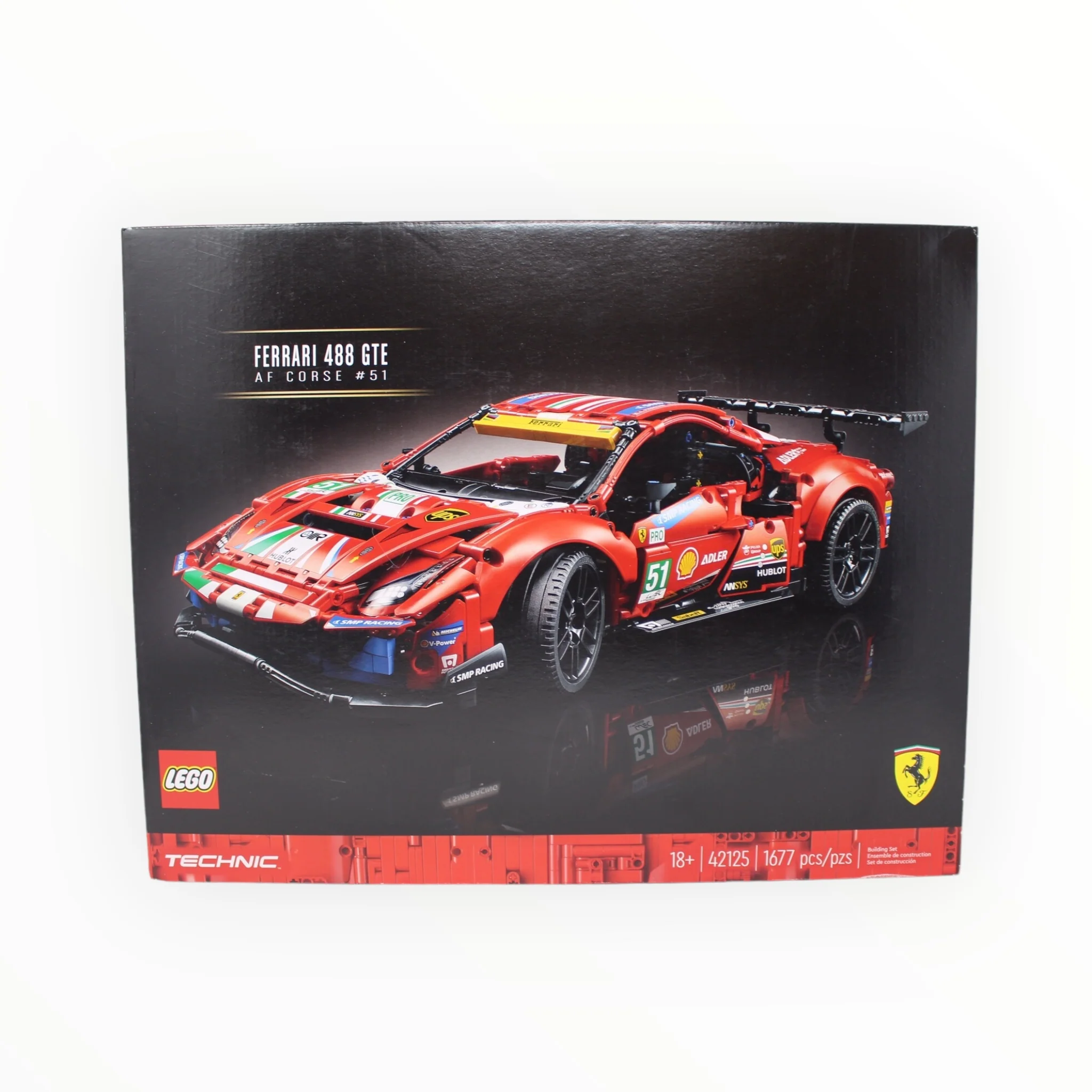 Retired Set 42125 Technic Ferrari 488 GTE AF CORSE #51