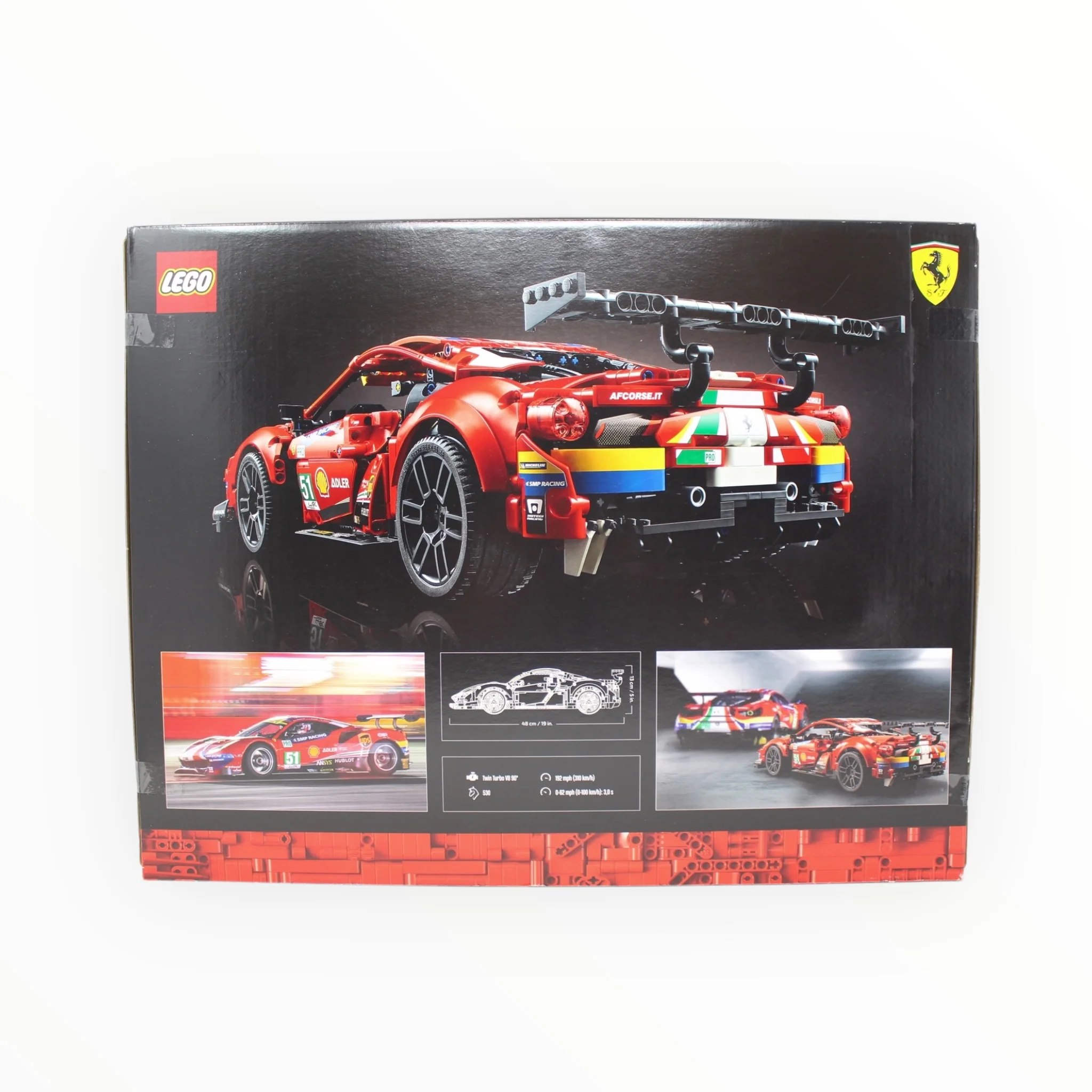 Retired Set 42125 Technic Ferrari 488 GTE AF CORSE #51 (slight box damage) - Image 2