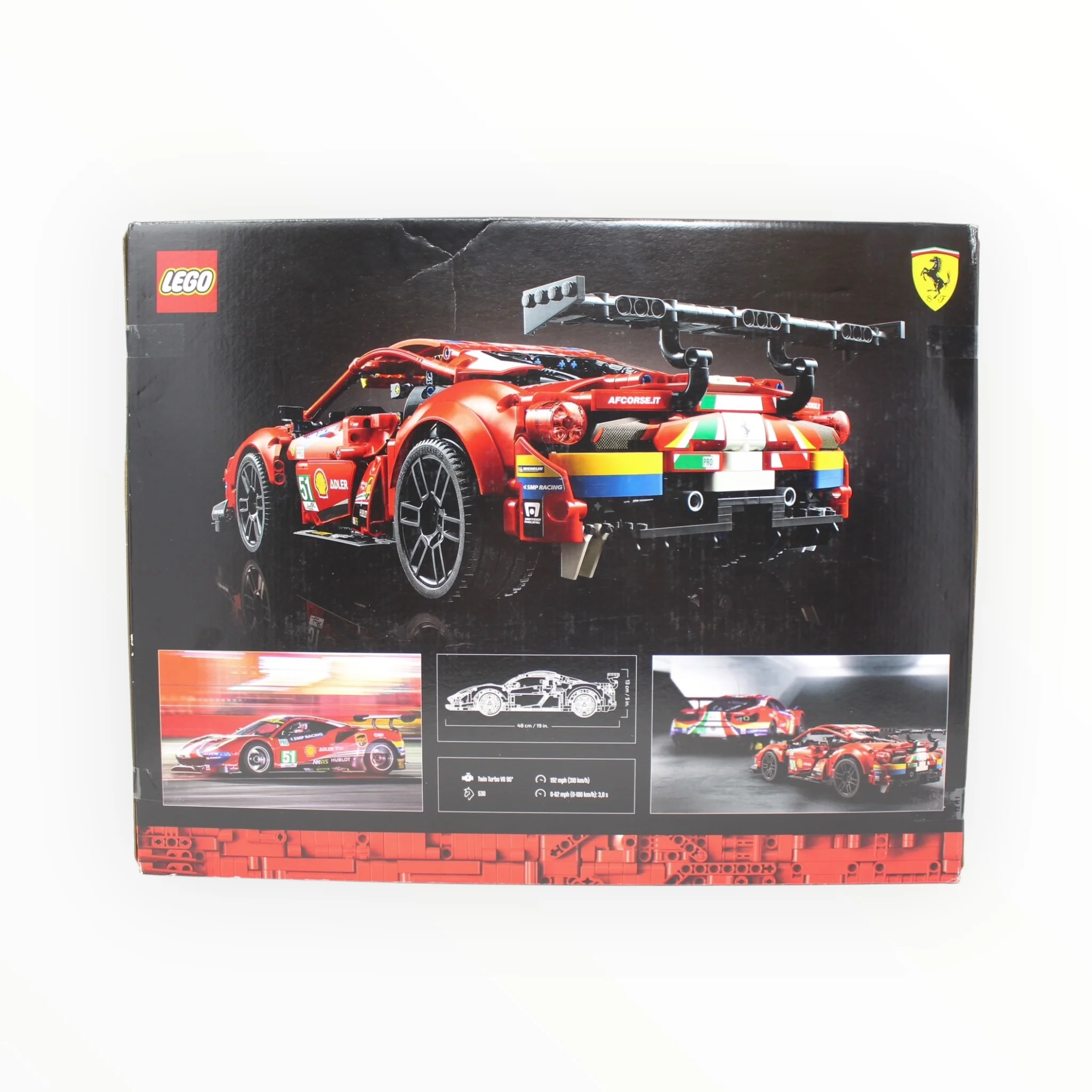 Retired Set 42125 Technic Ferrari 488 GTE AF CORSE #51 (slightly damaged box) - Image 2