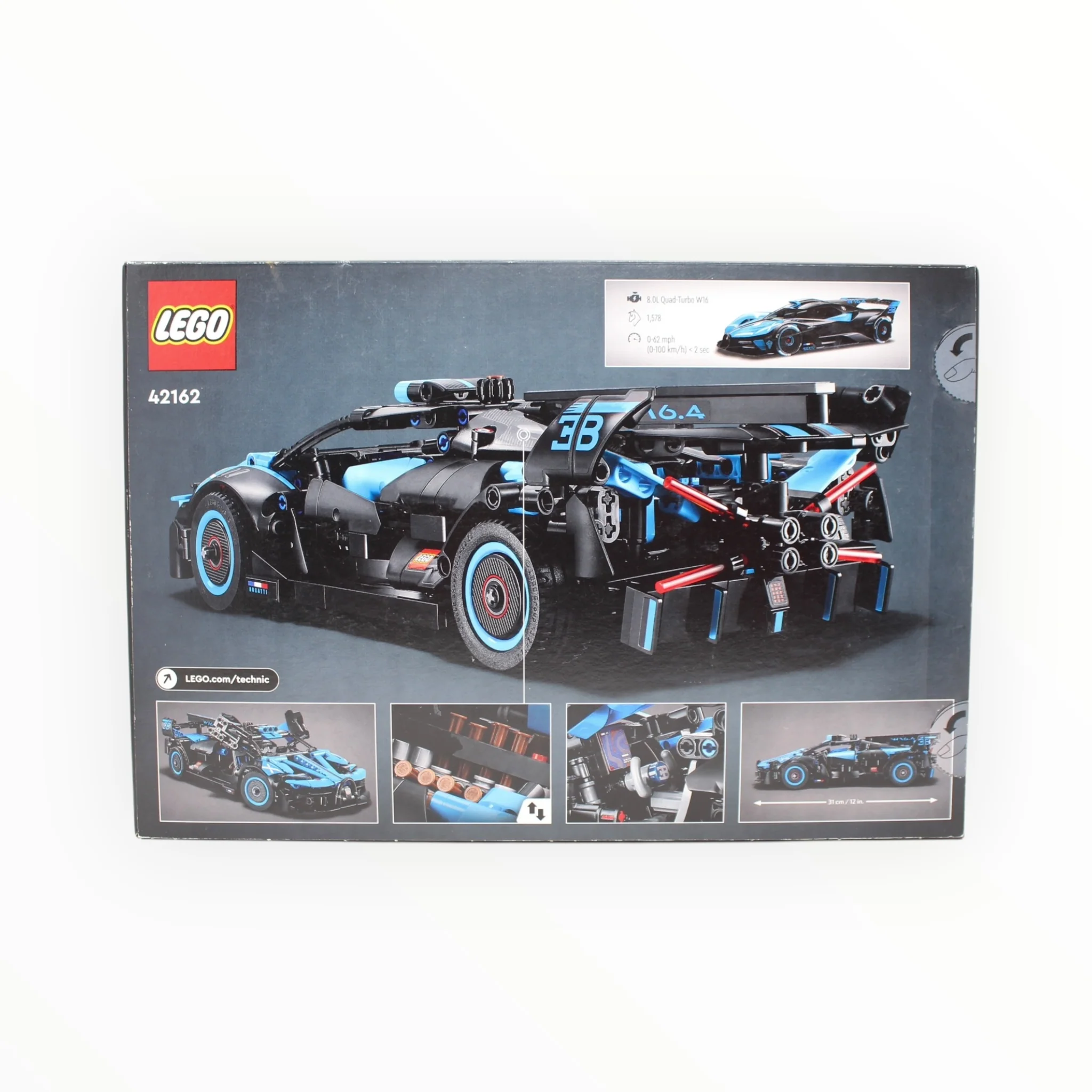 Retired Set 42162 Technic Bugatti Bolide Agile Blue - Image 2