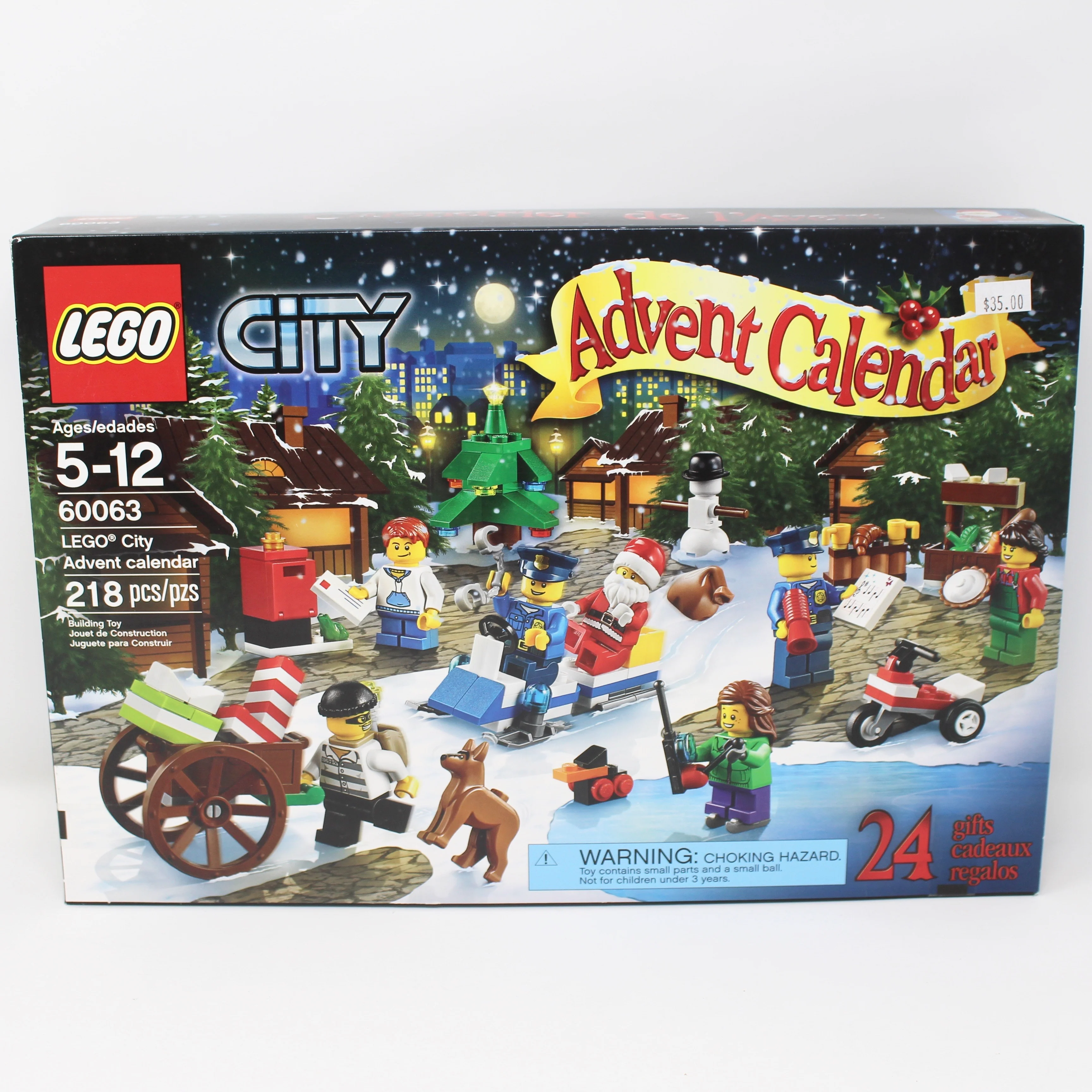 Retired Set 60063 LEGO City Advent calendar (2014)