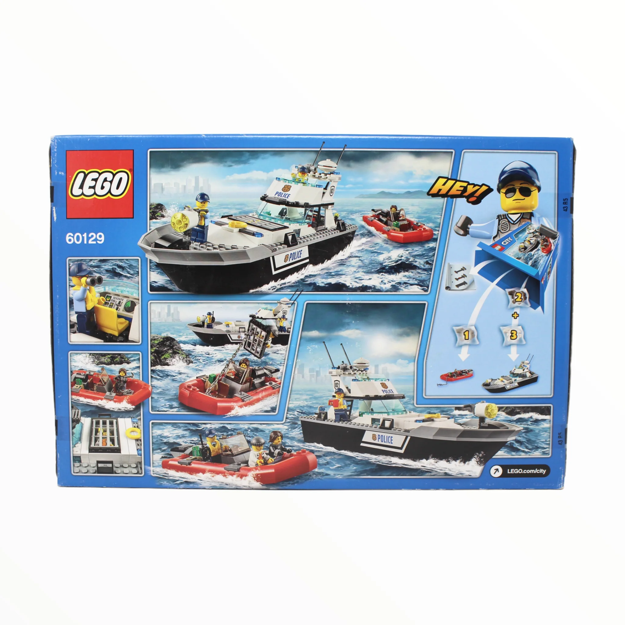 Retired Set 60129 City Police Patrol Boat - Image 2