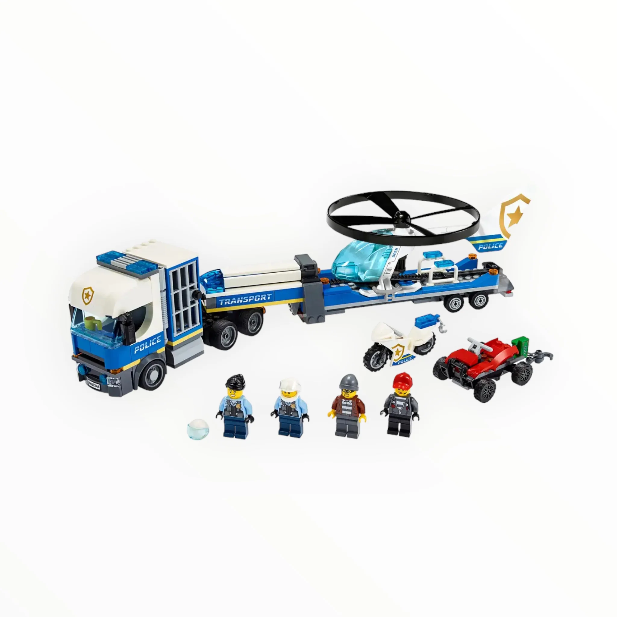 Retired Set 60244 City Police Helicopter Transport - Image 3