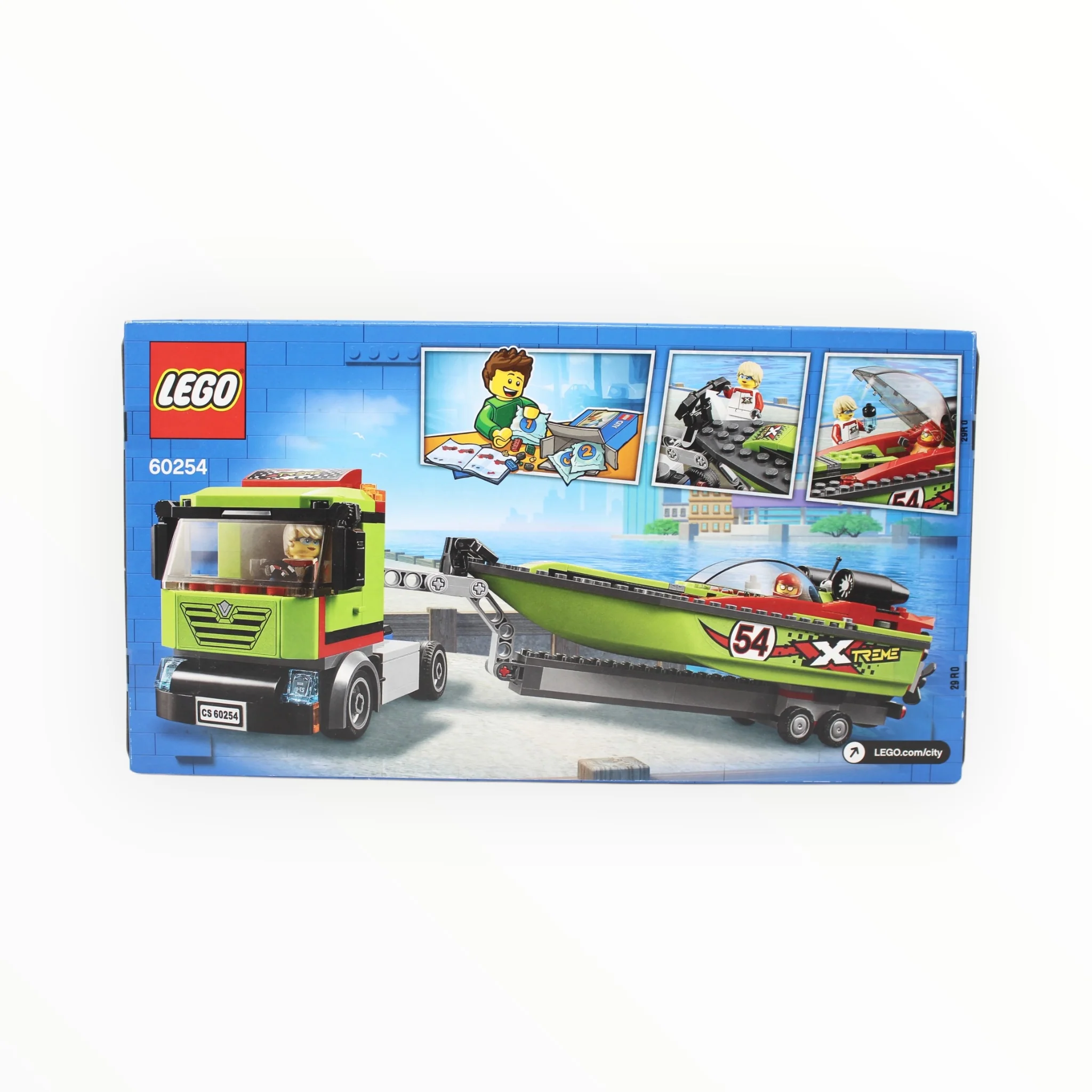 Retired Set 60254 City Race Boat Transporter - Image 2