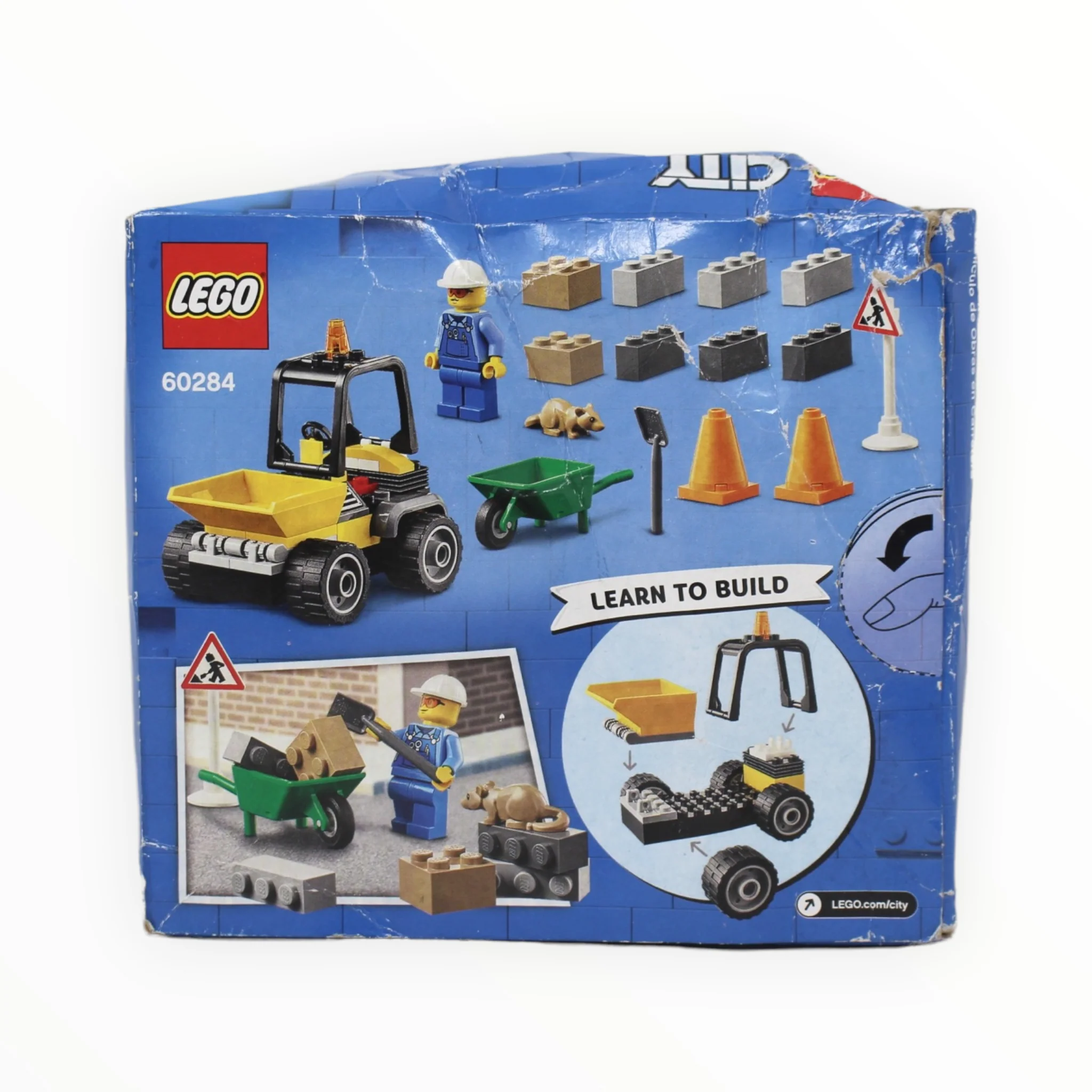 Retired Set 60284 City Roadwork Truck (damaged box) - Image 2