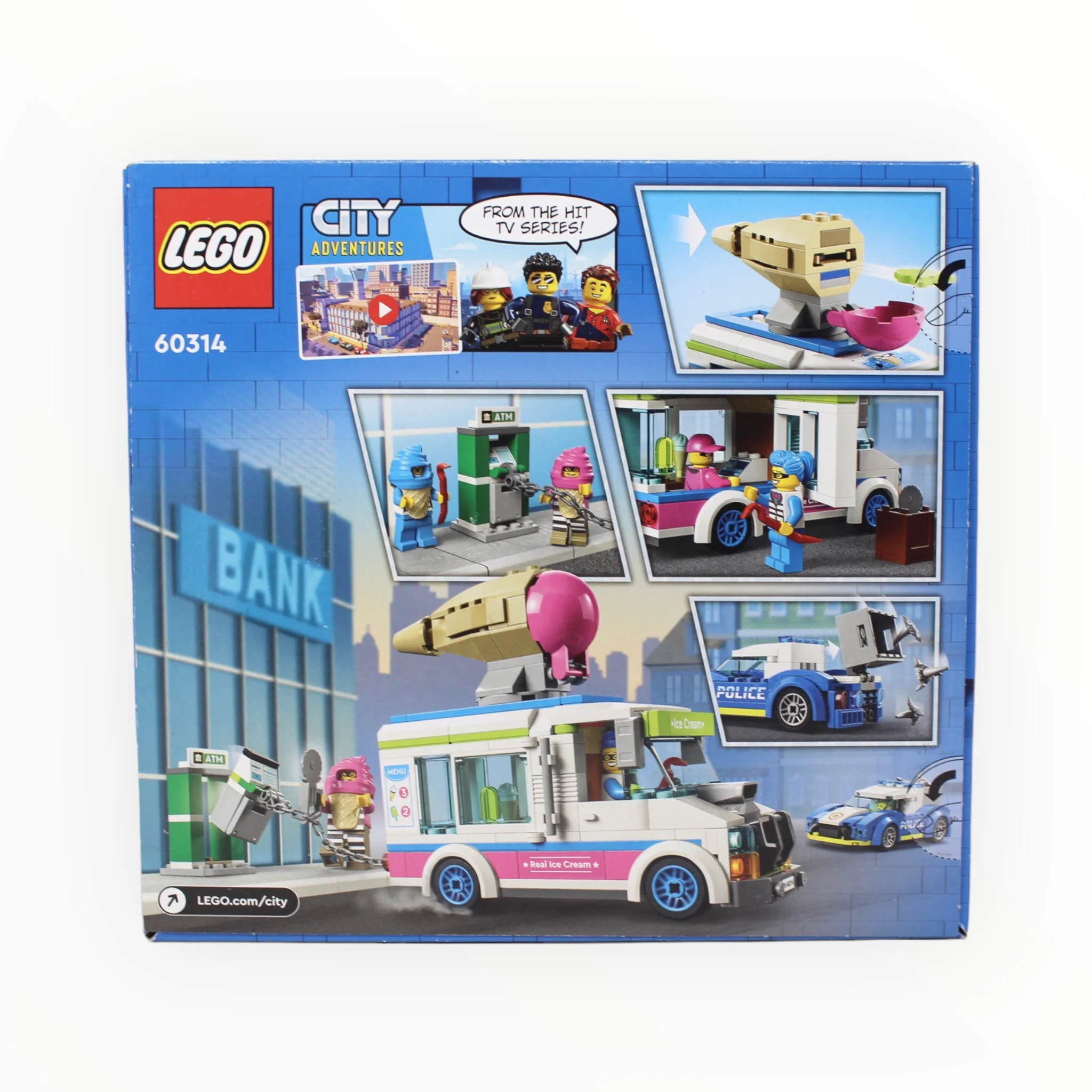 Retired Set 60314 City Ice Cream Truck Police Chase - Image 2