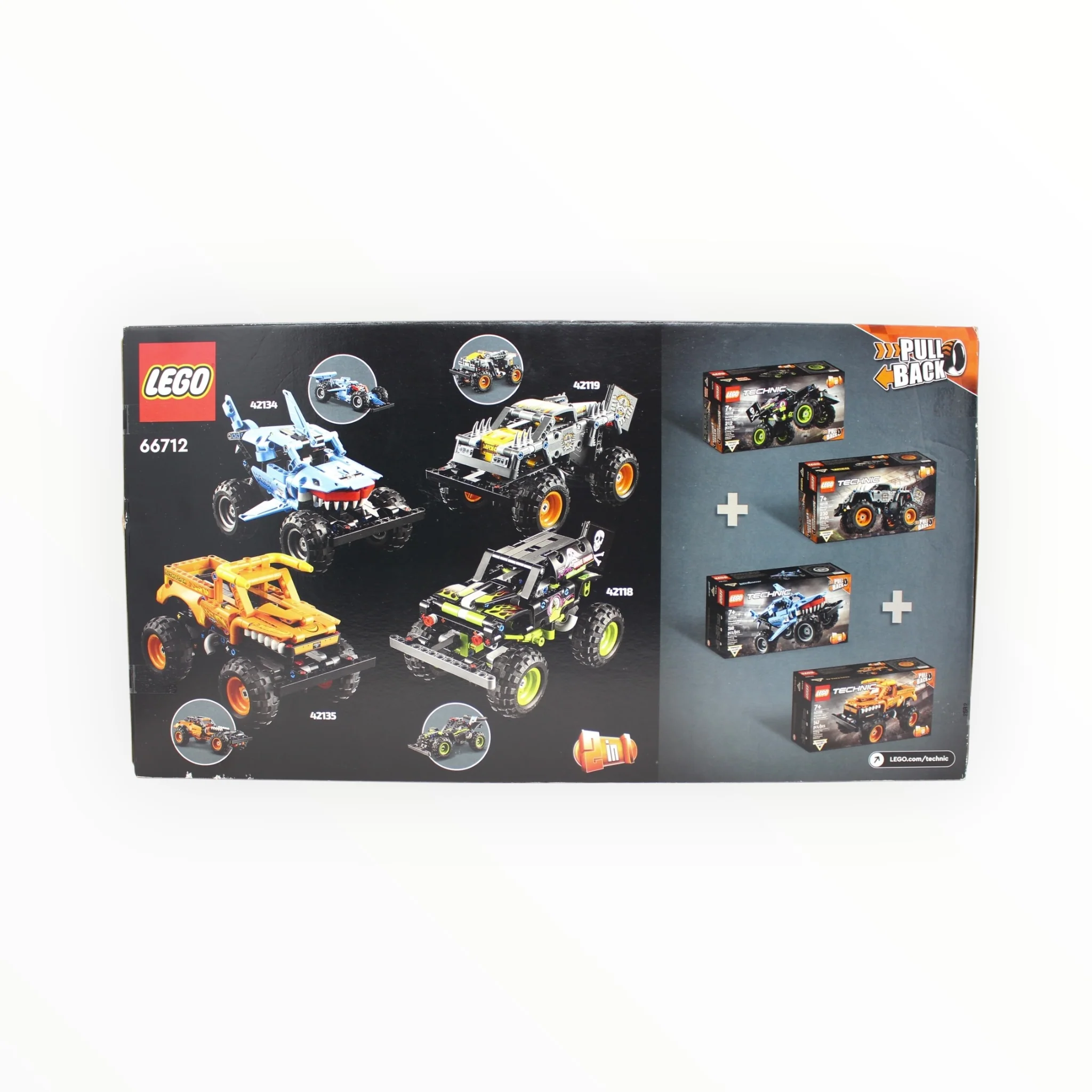 Retired Set 66712 Technic Monster Jam Collection (set #s 42118, 42119, 42134, and 42135) - Image 2