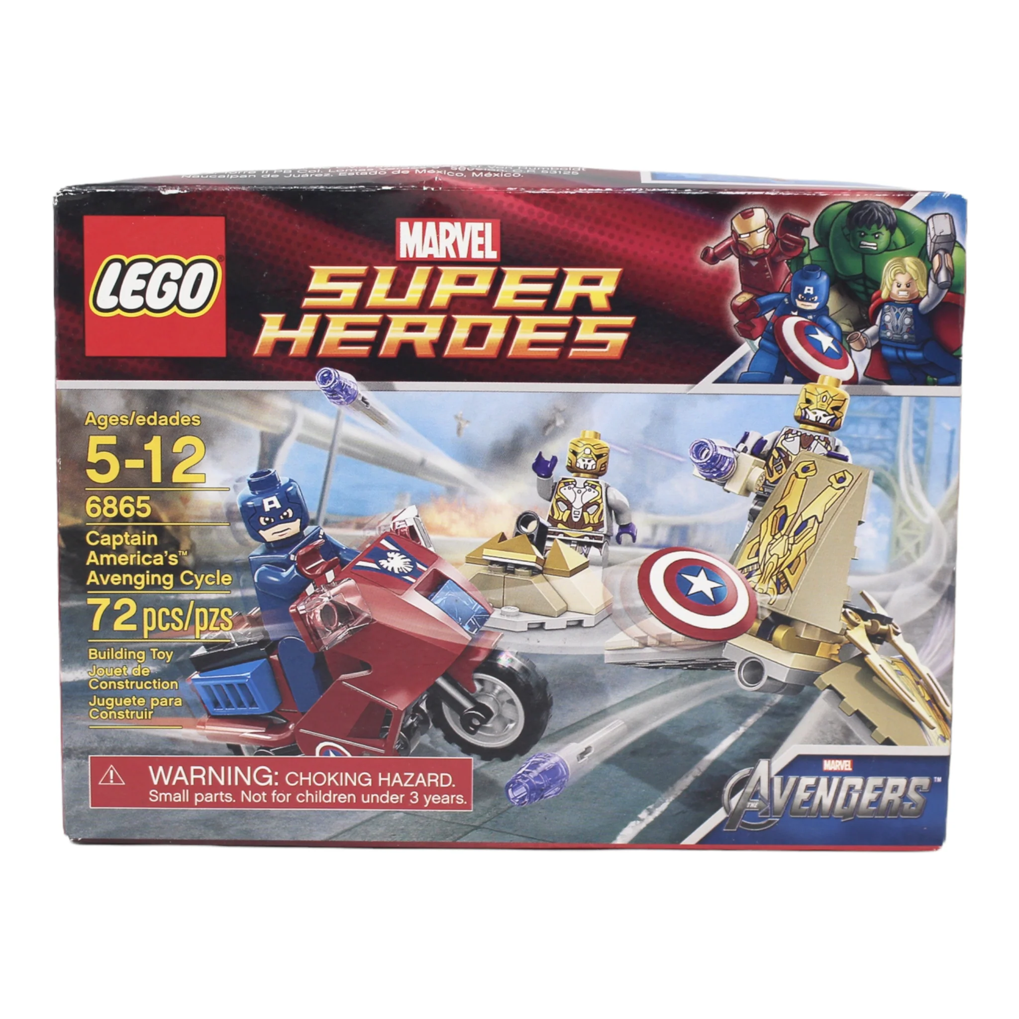 Retired Set 6865 Marvel Super Heroes Captain America’s Avenging Cycle