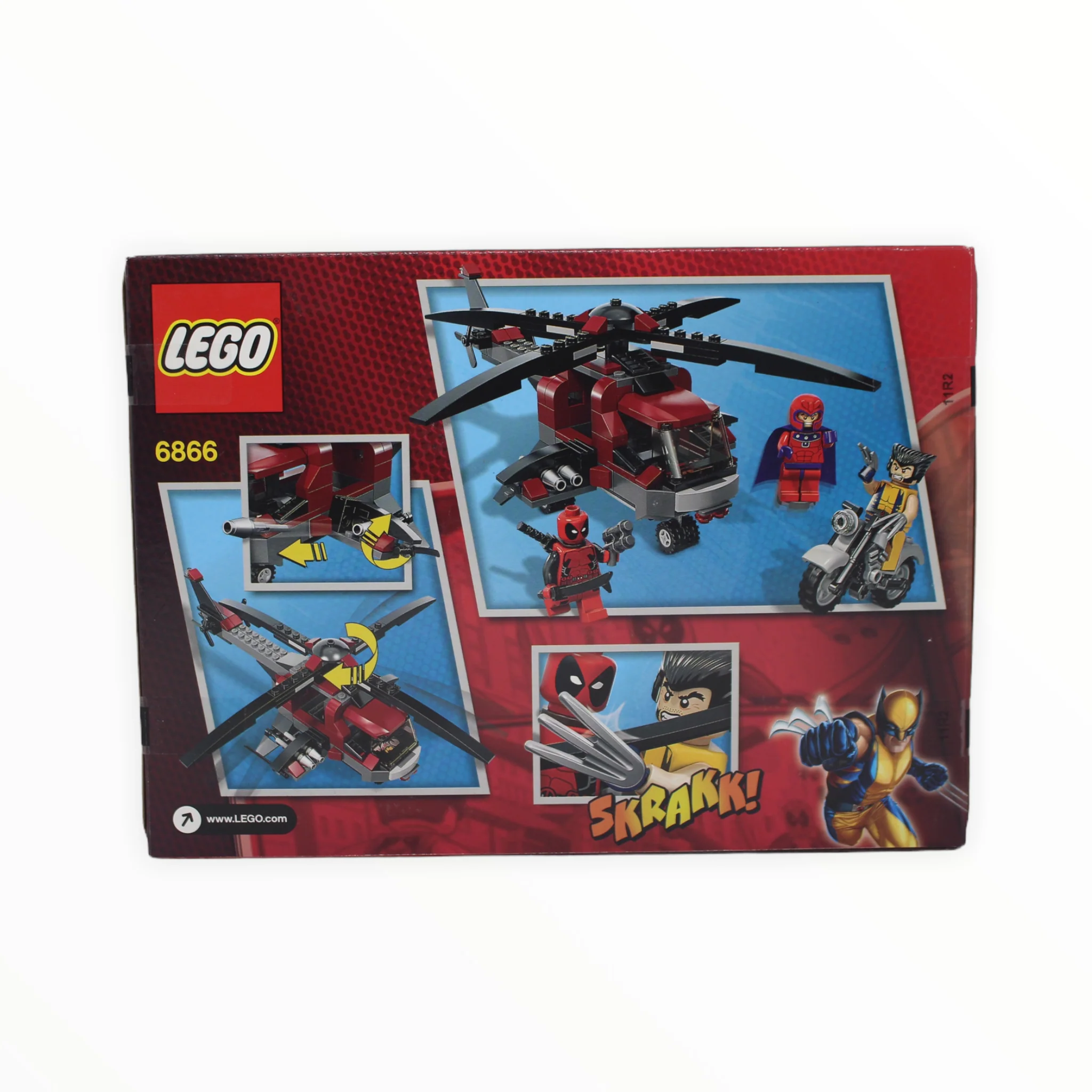 Retired Set 6866 Marvel Super Heroes Wolverine’s Chopper Showdown - Image 2