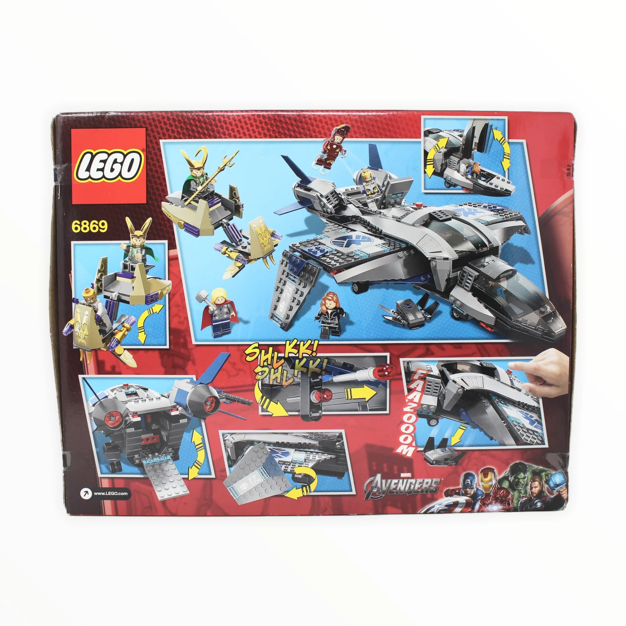 Retired Set 6869 Marvel Super Heroes Quinjet Aerial Battle - Image 2