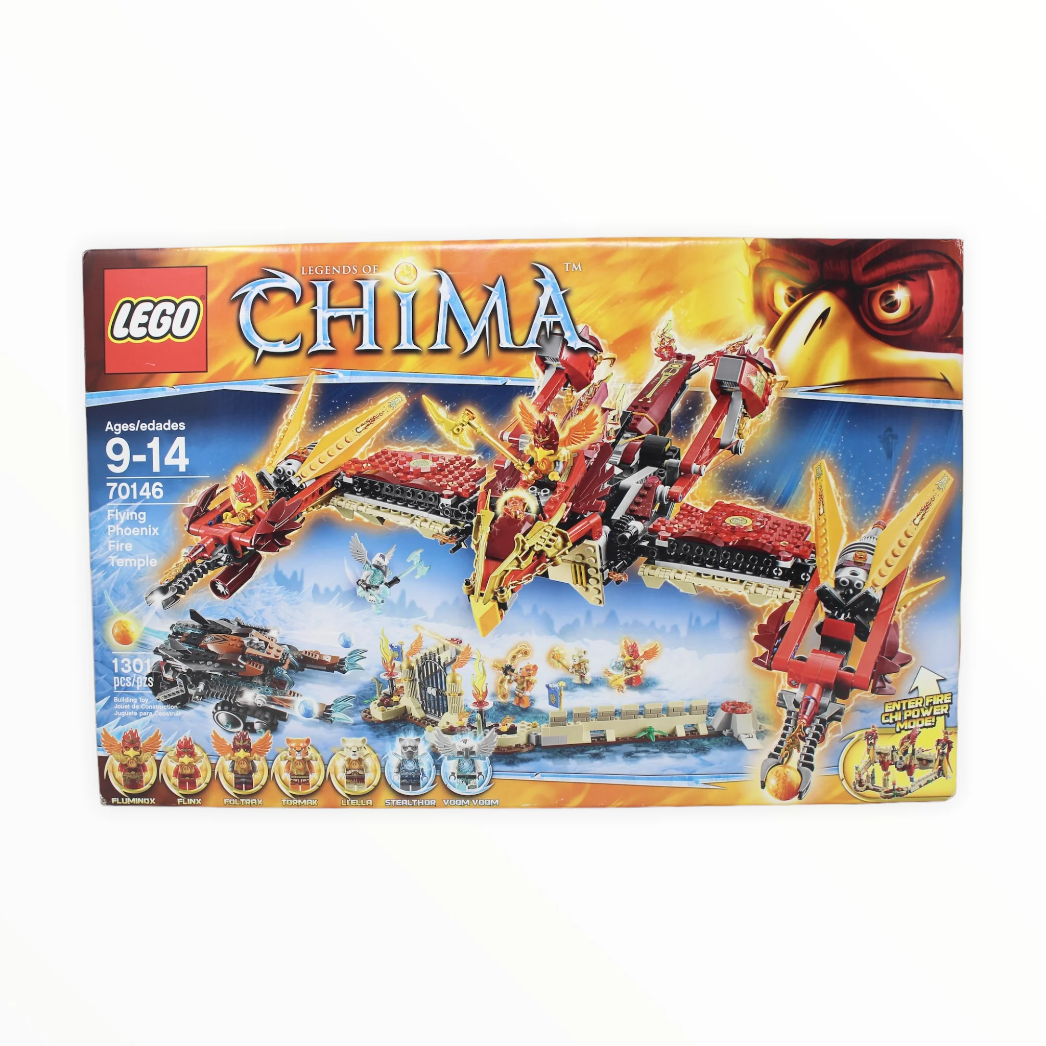 Retired Set 70146 Legends of Chima Flying Phoenix Fire Temple