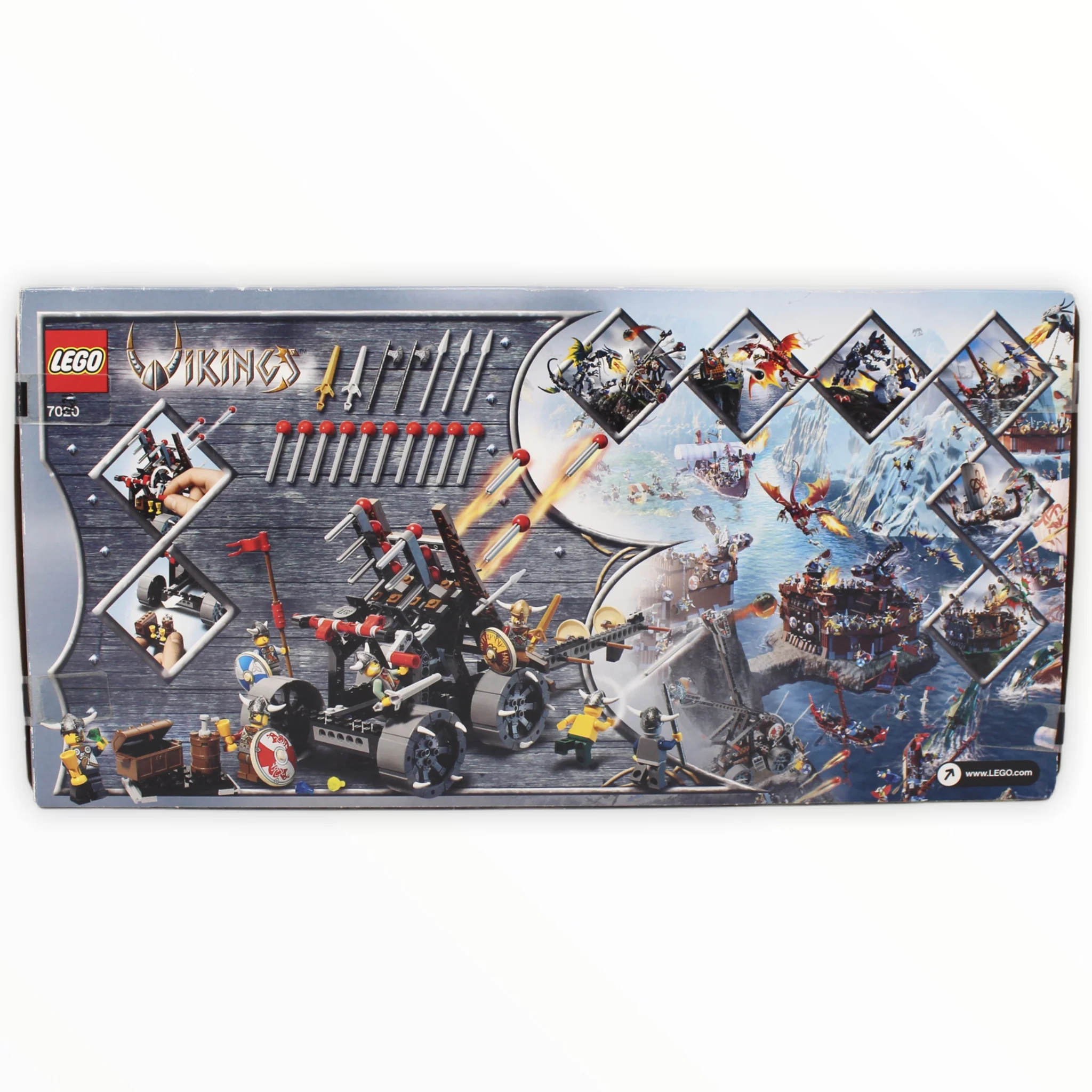 Retired Set 7020 Vikings Army of Vikings with Heavy Artillery Wagon - Image 2