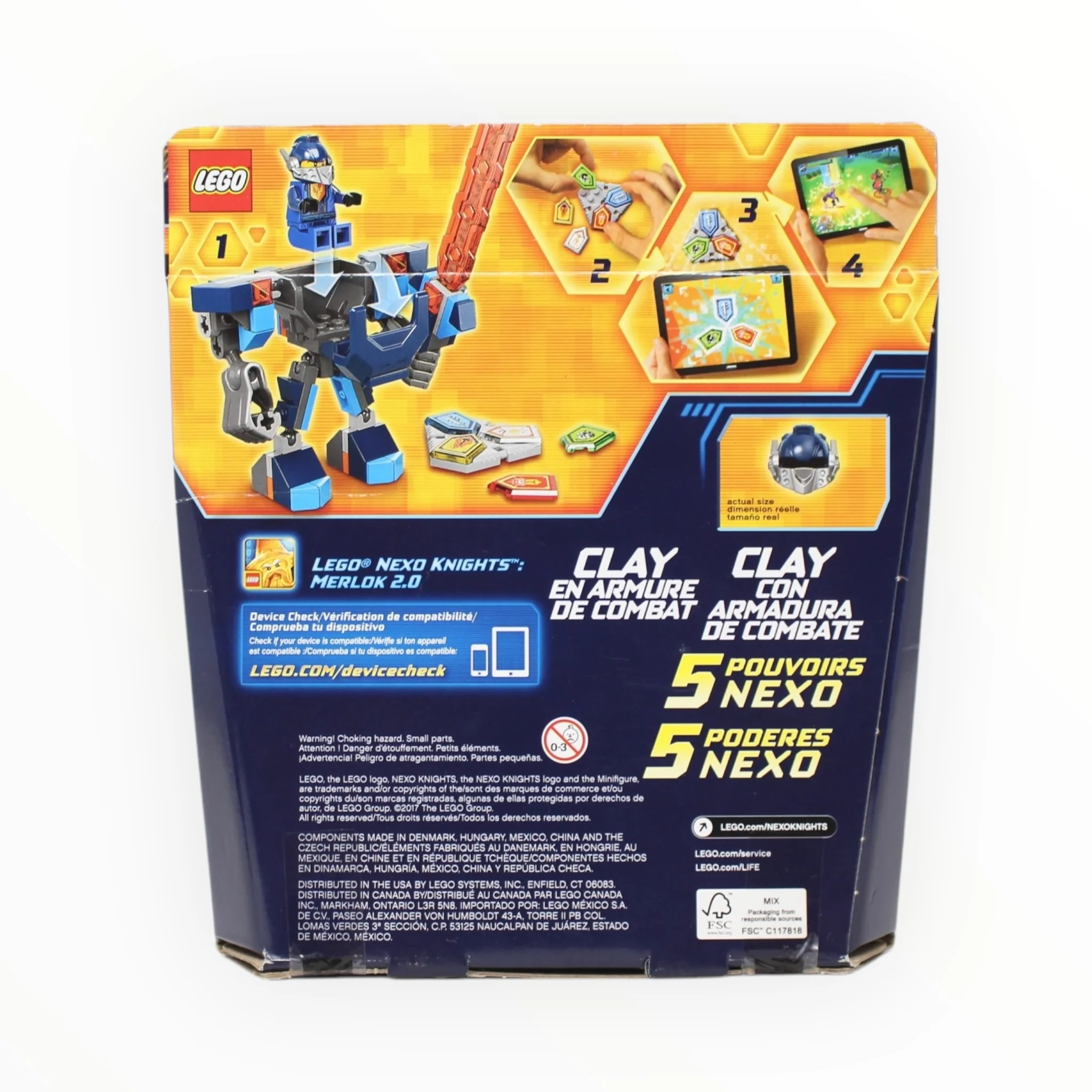 Retired Set 70362 Nexo Knights Battle Suit Clay (damaged box) - Image 2