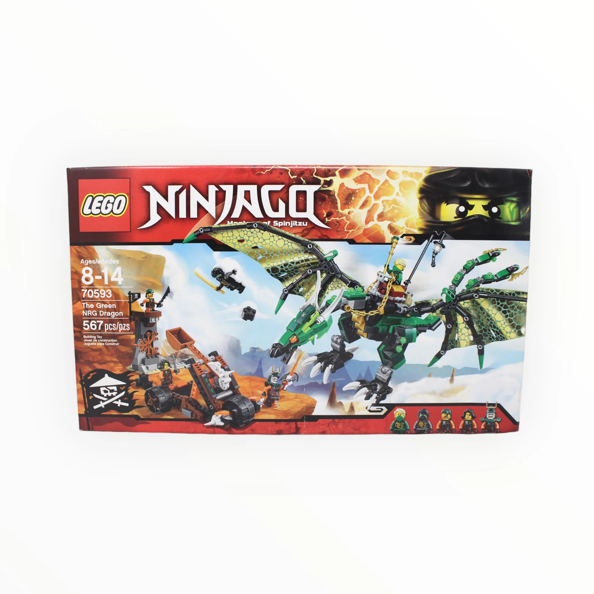 Retired Set 70593 Ninjago The Green NRG Dragon