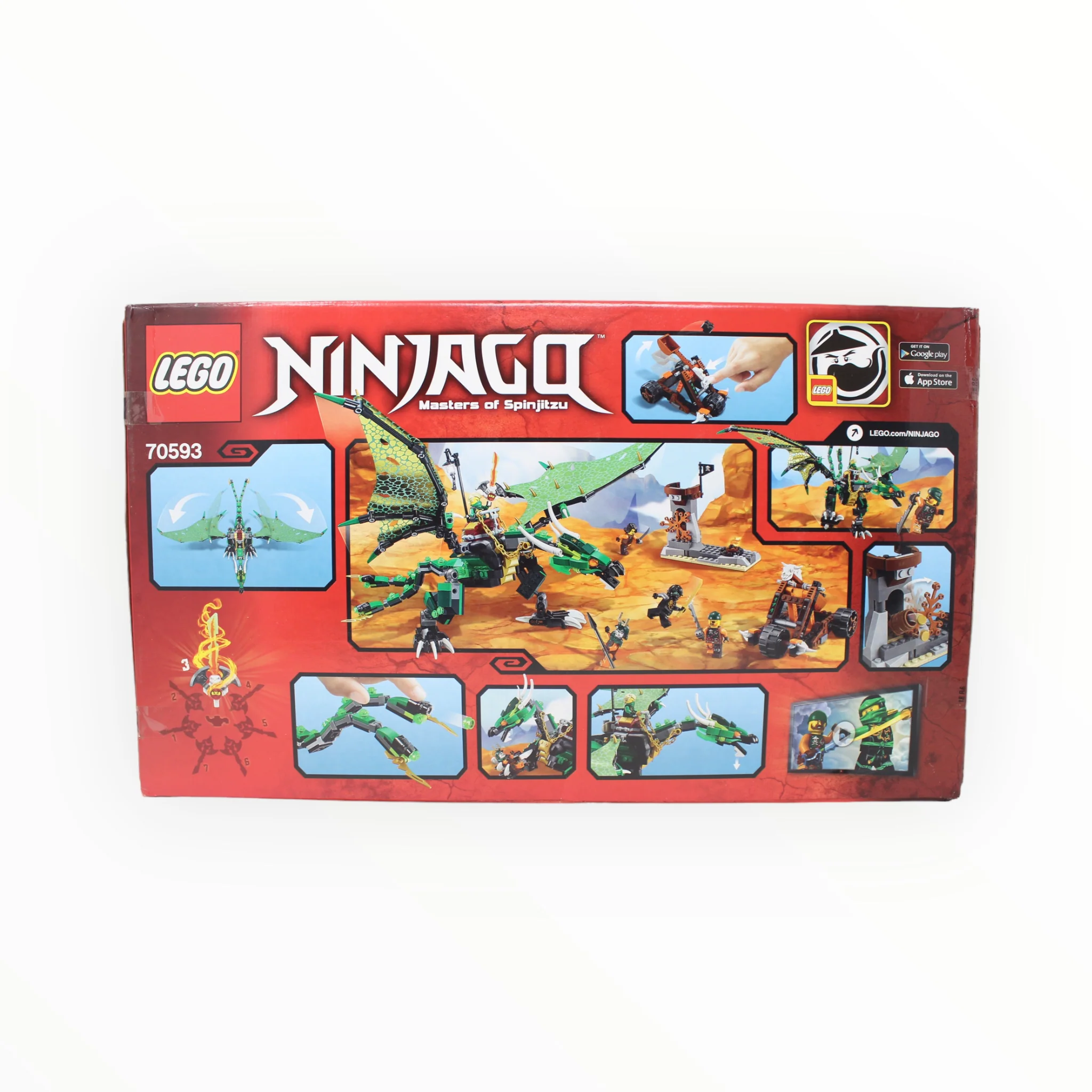 Retired Set 70593 Ninjago The Green NRG Dragon - Image 2