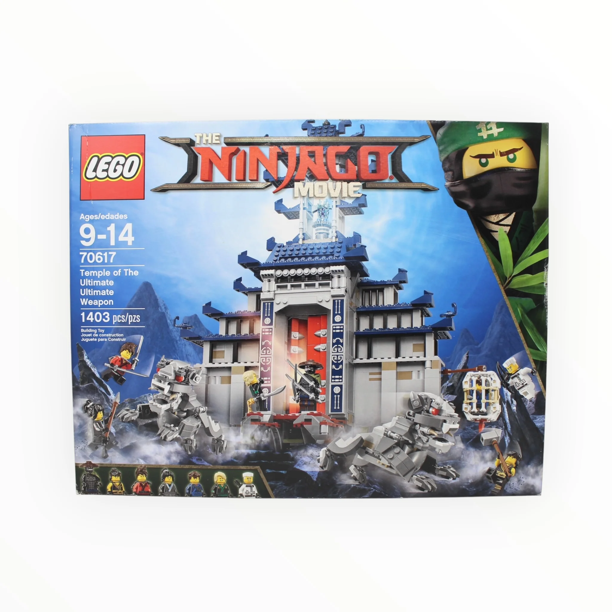 Retired Set 70617 The Ninjago Movie Temple of the Ultimate Ultimate Weapon (slightly damaged box)