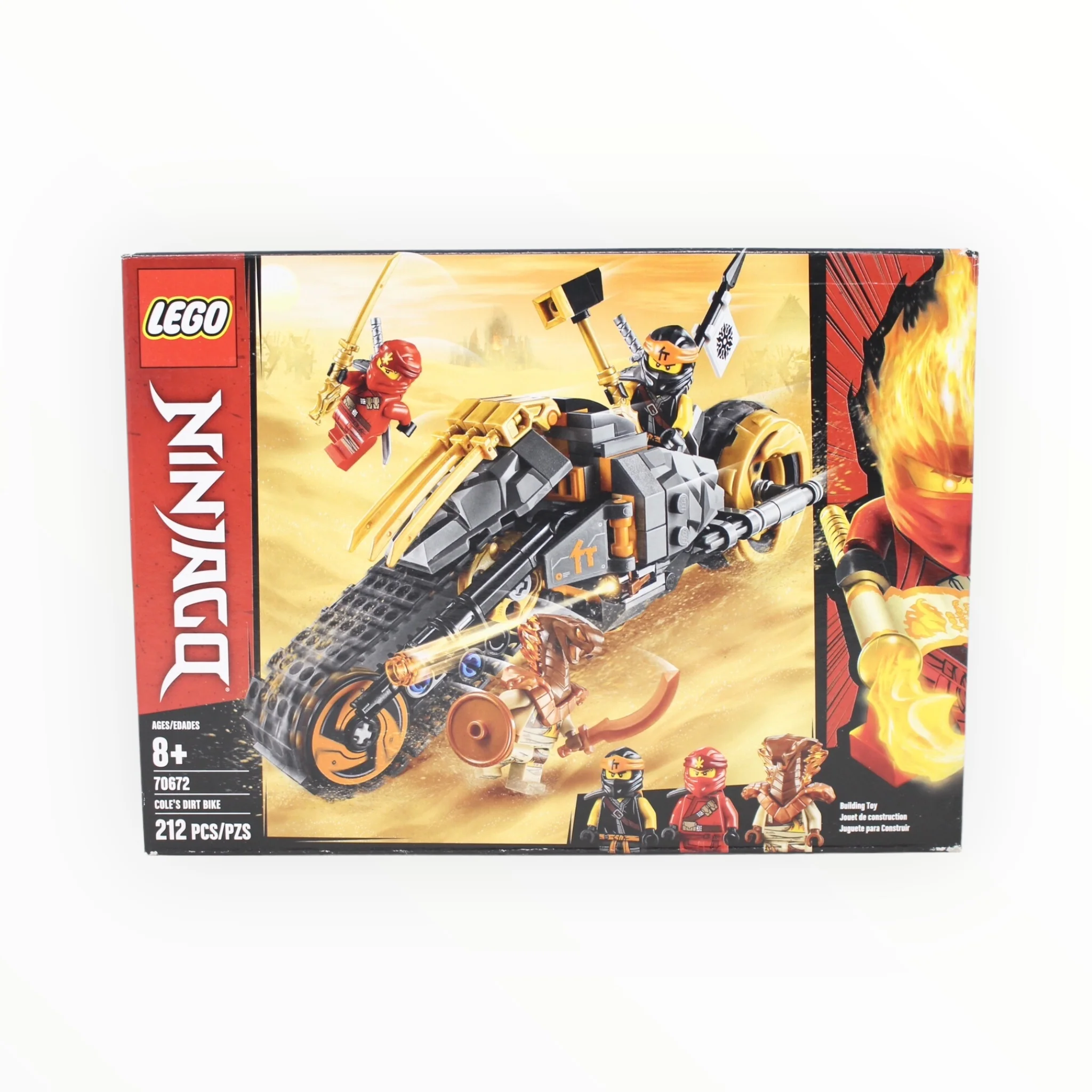Retired Set 70672 Ninjago Coleās Dirt Bike