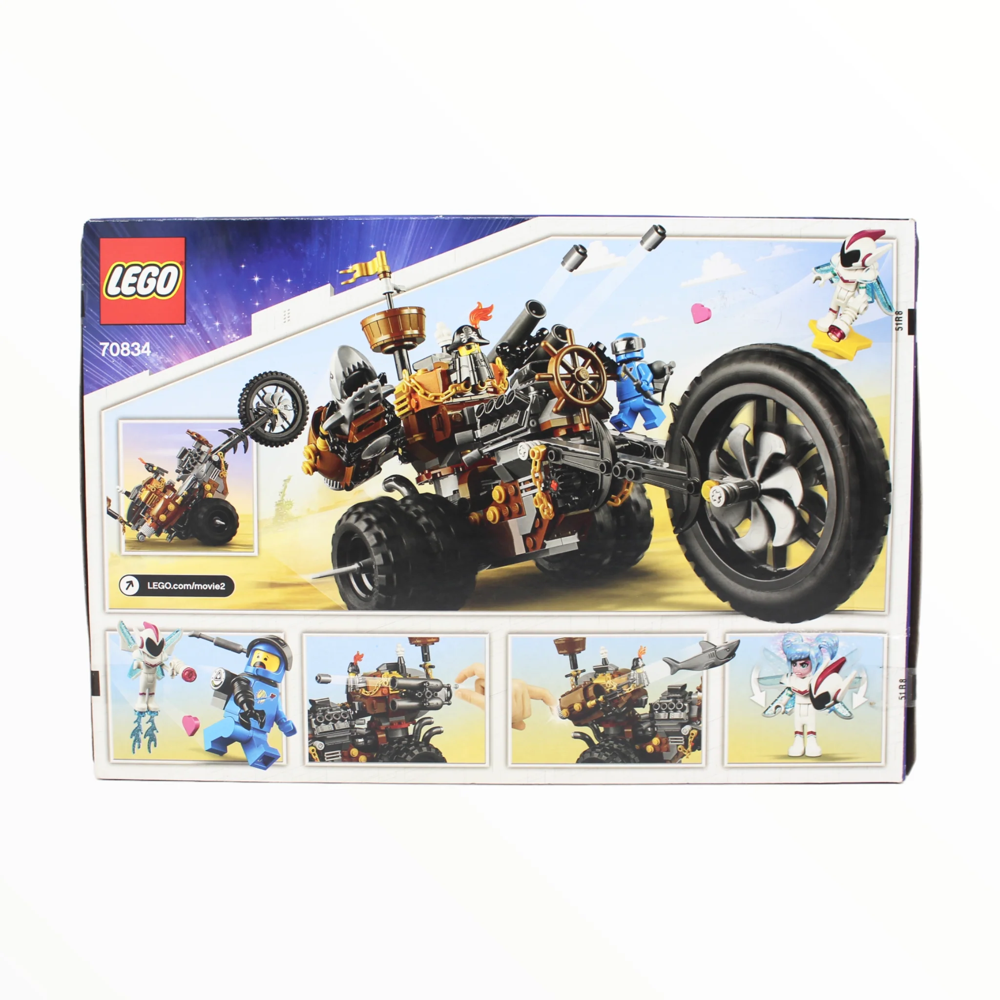 Retired Set 70834 The LEGO Movie 2 MetalBeard’s Heavy Metal Motor Trike! - Image 2