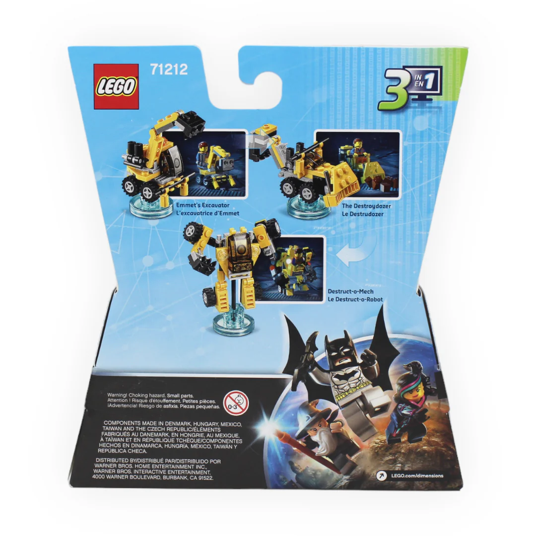 Retired Set 71212 Dimensions Fun Pack - The LEGO Movie Emmet and Emmet's Excavator - Image 2