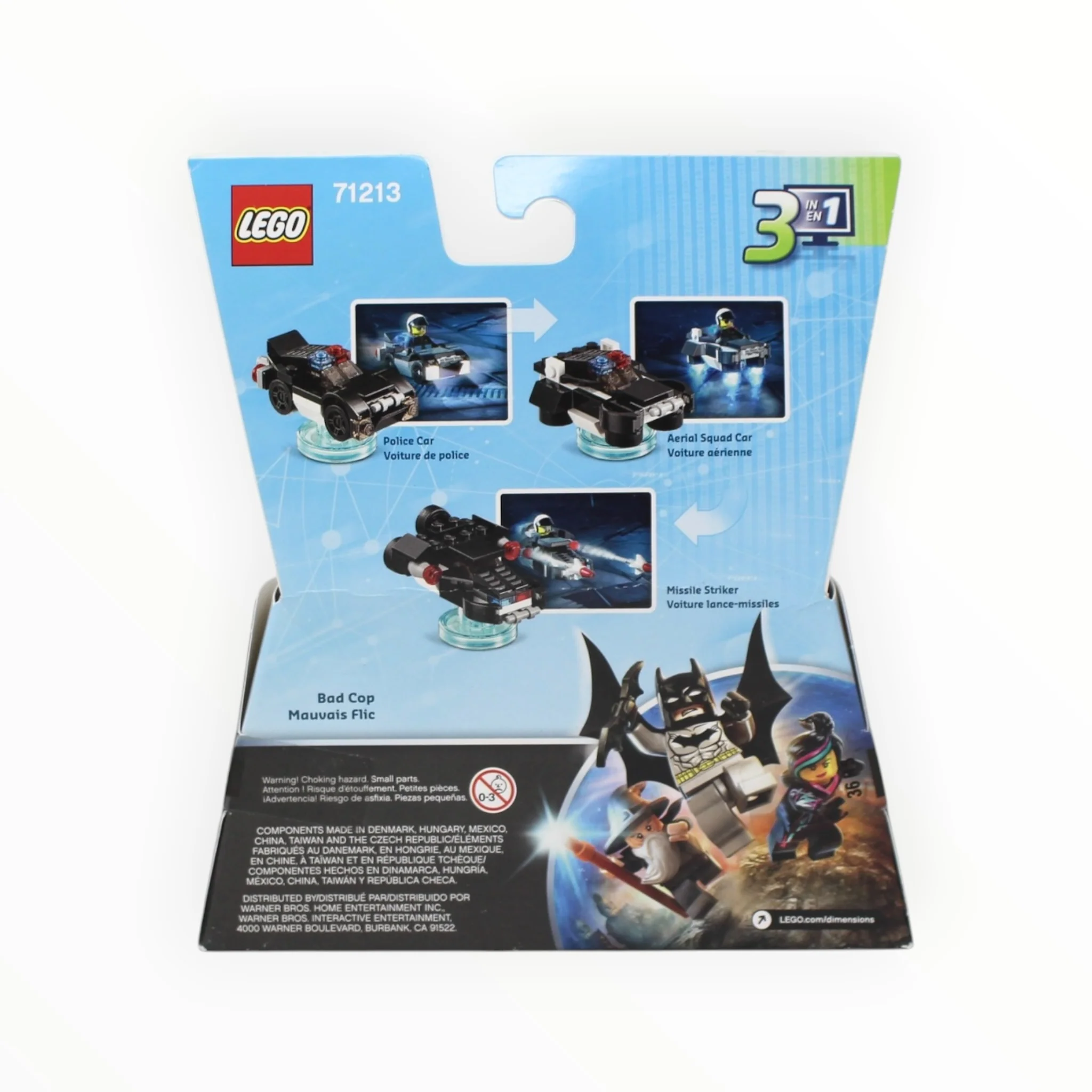 Retired Set 71213 Dimensions Fun Pack - The LEGO Movie Bad Cop and Police Car (slight box damage) - Image 2