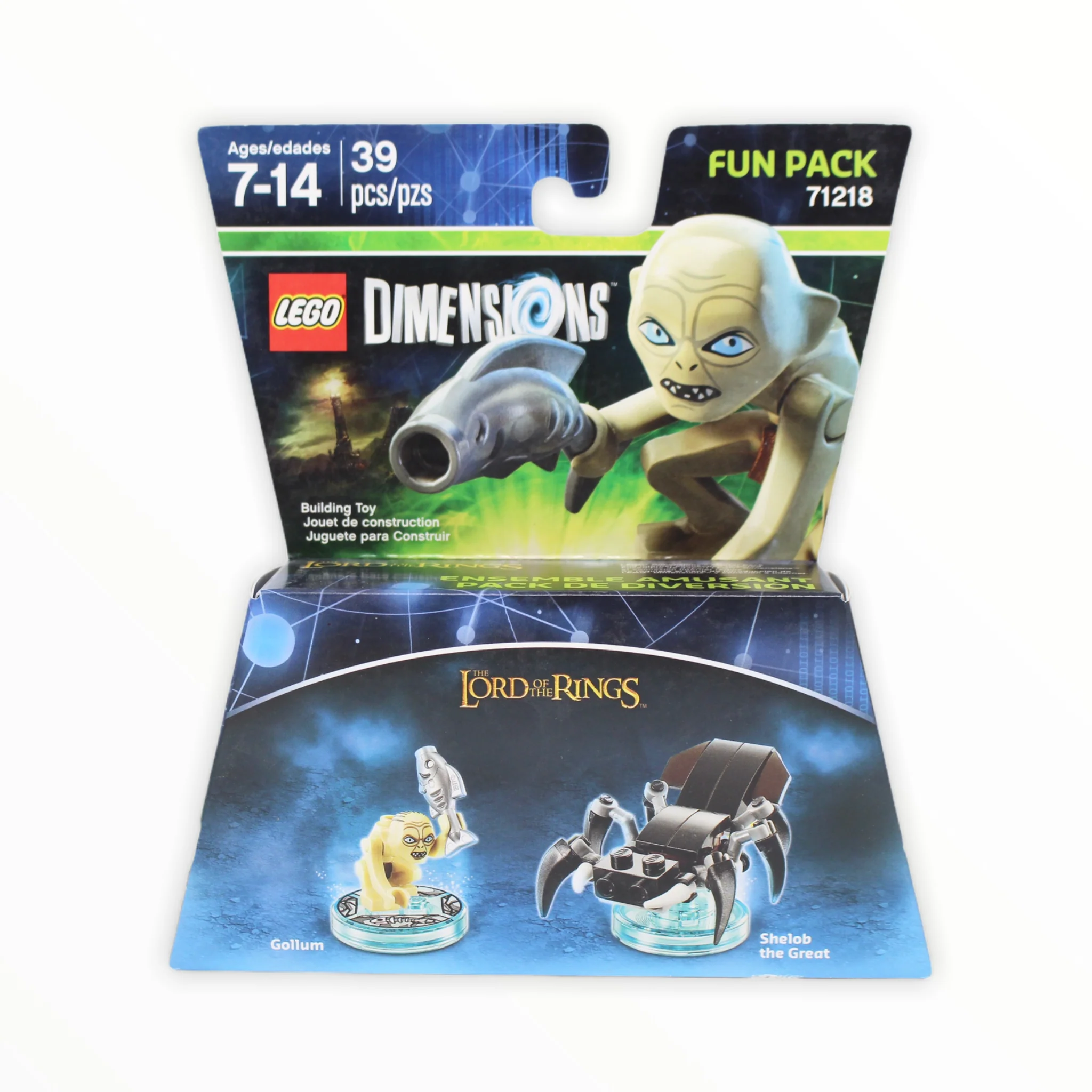 Retired Set 71218 Dimensions Fun Pack - The Lord of the Rings Gollum and Shelob the Great