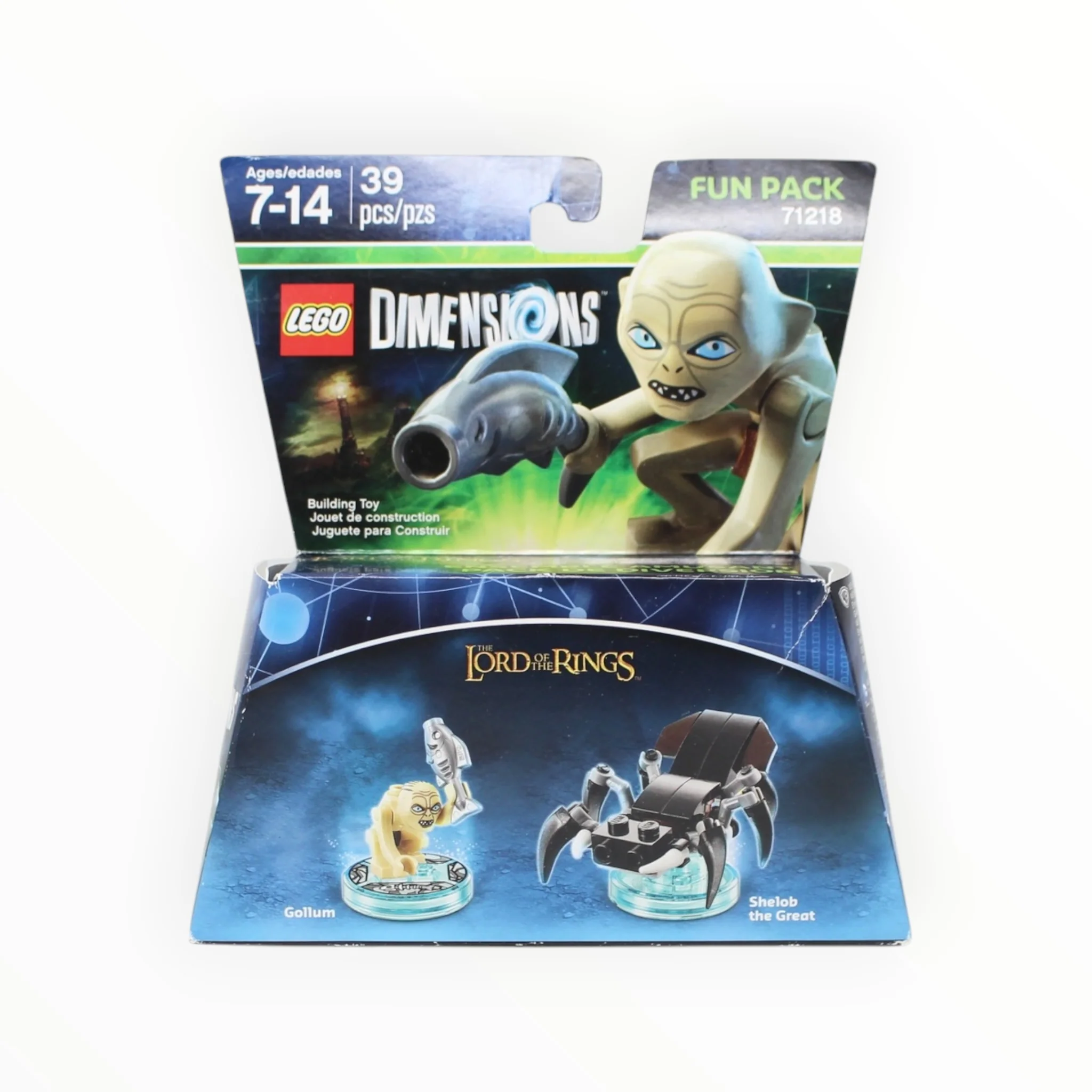 Retired Set 71218 Dimensions Fun Pack - The Lord of the Rings Gollum and Shelob the Great (slightly damaged box)