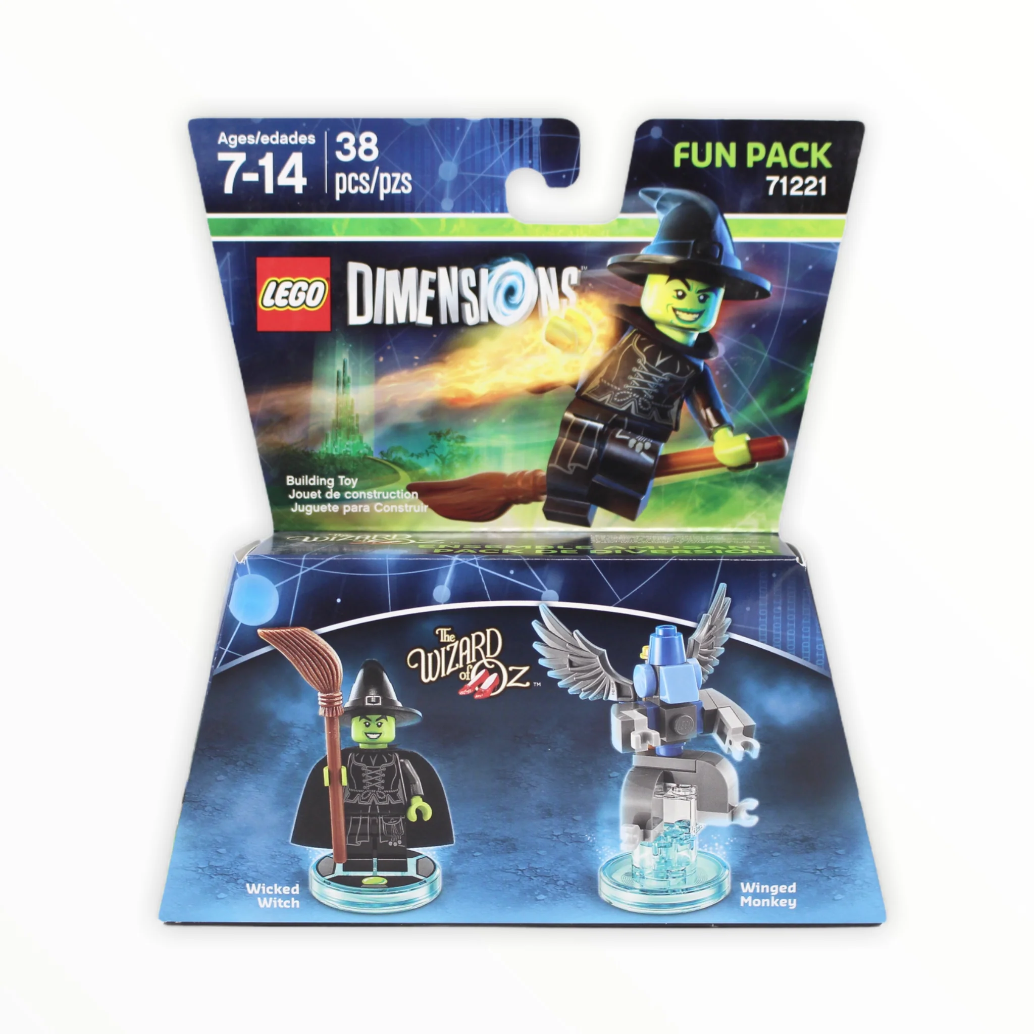 Retired Set 71221 Dimensions Fun Pack - The Wizard of Oz Wicked Witch and Winged Monkey