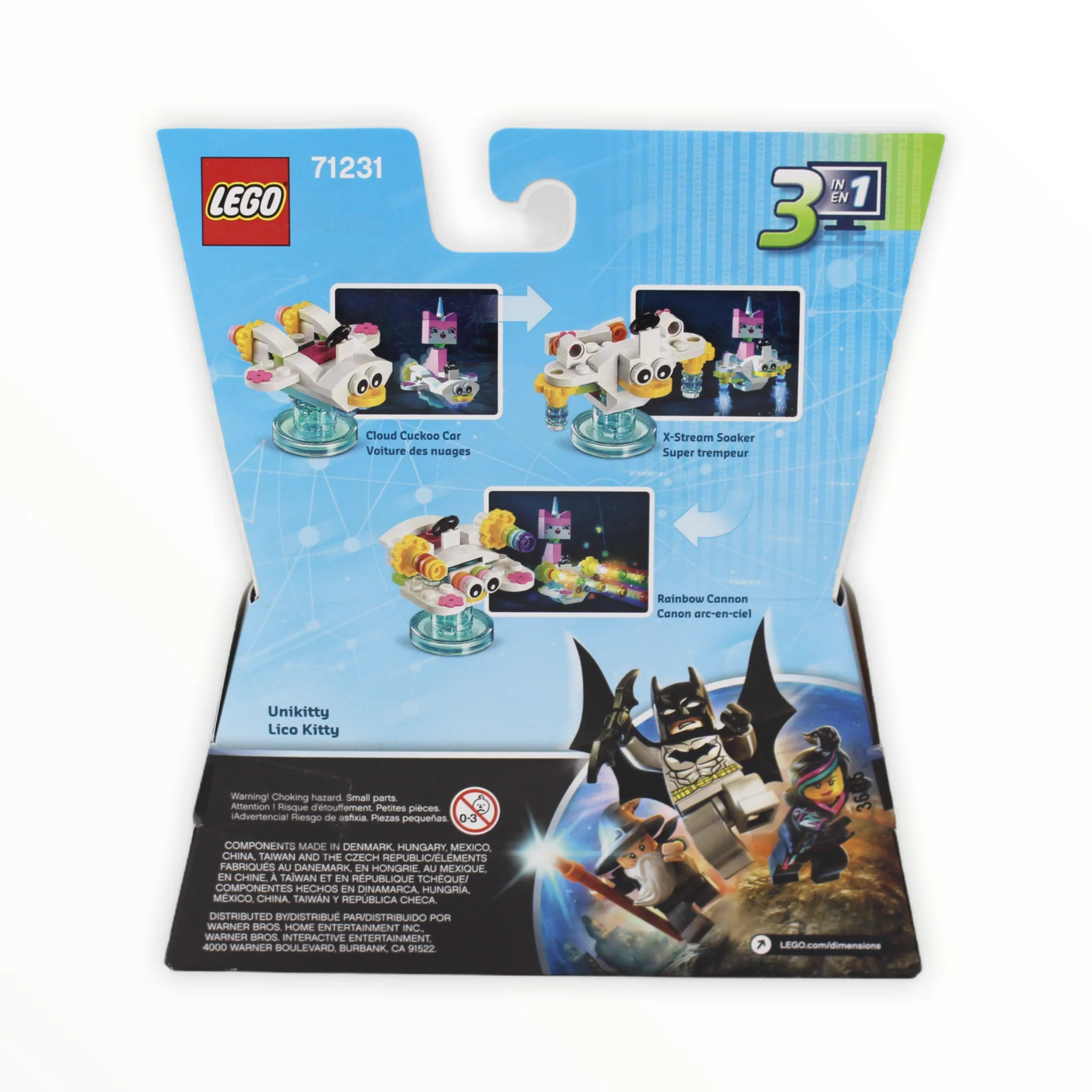 Retired Set 71231 Dimensions Fun Pack - The LEGO Movie (Unikitty and Cloud Cuckoo Car) - Image 2