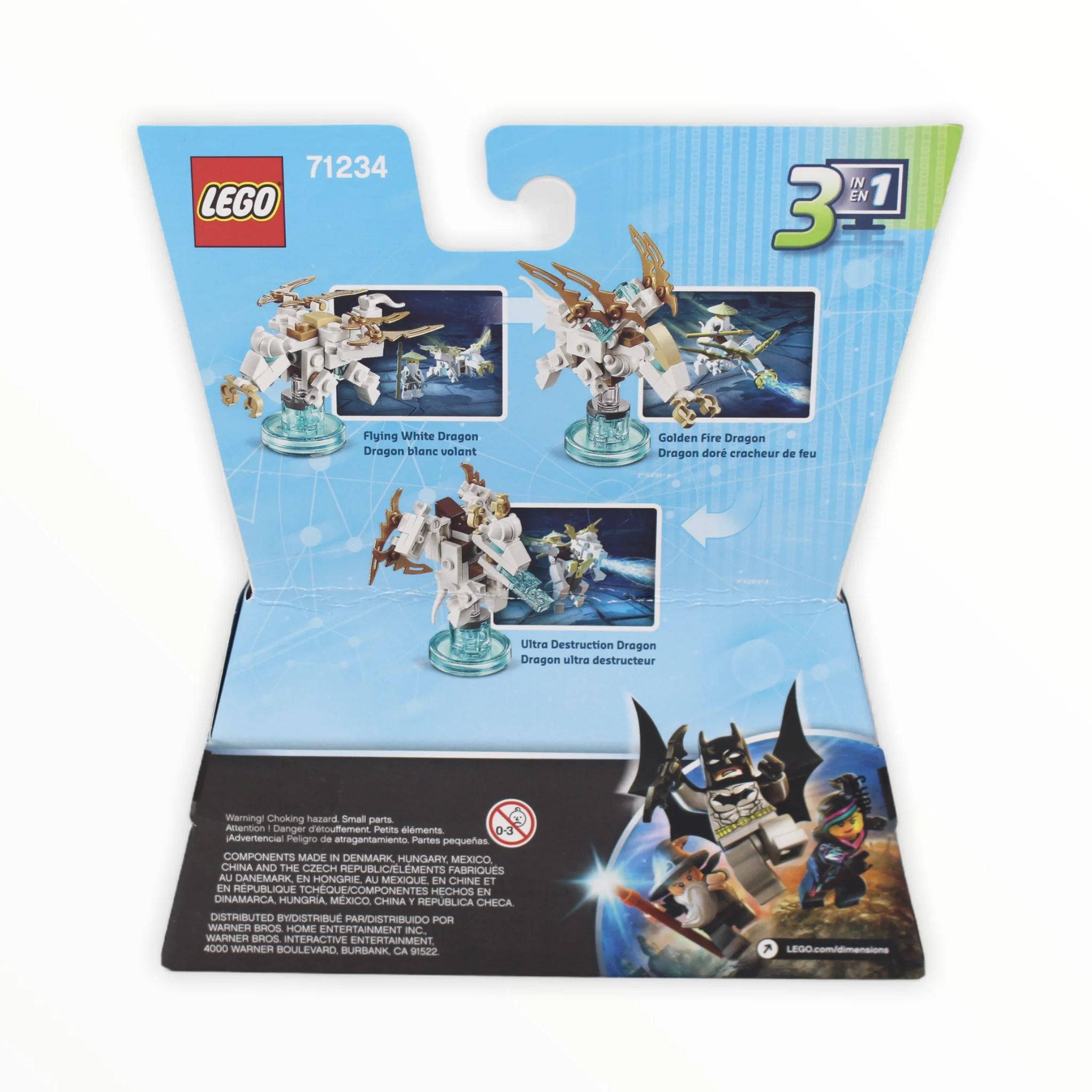 Retired Set 71234 Dimensions Fun Pack - Ninjago Sensei Wu and Flying White Dragon - Image 2