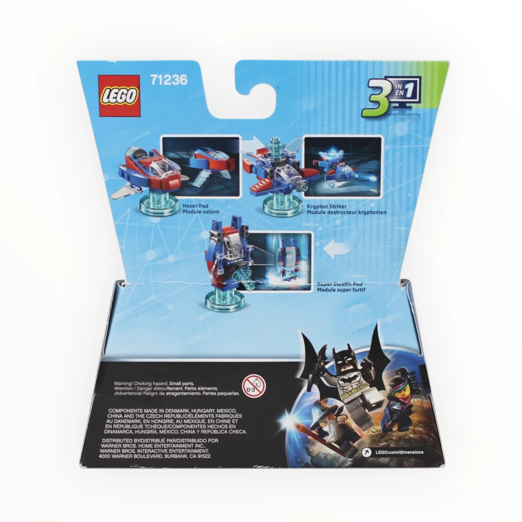 Retired Set 71236 Dimensions Fun Pack - Superman and Hover Pod (slight box damage) - Image 2