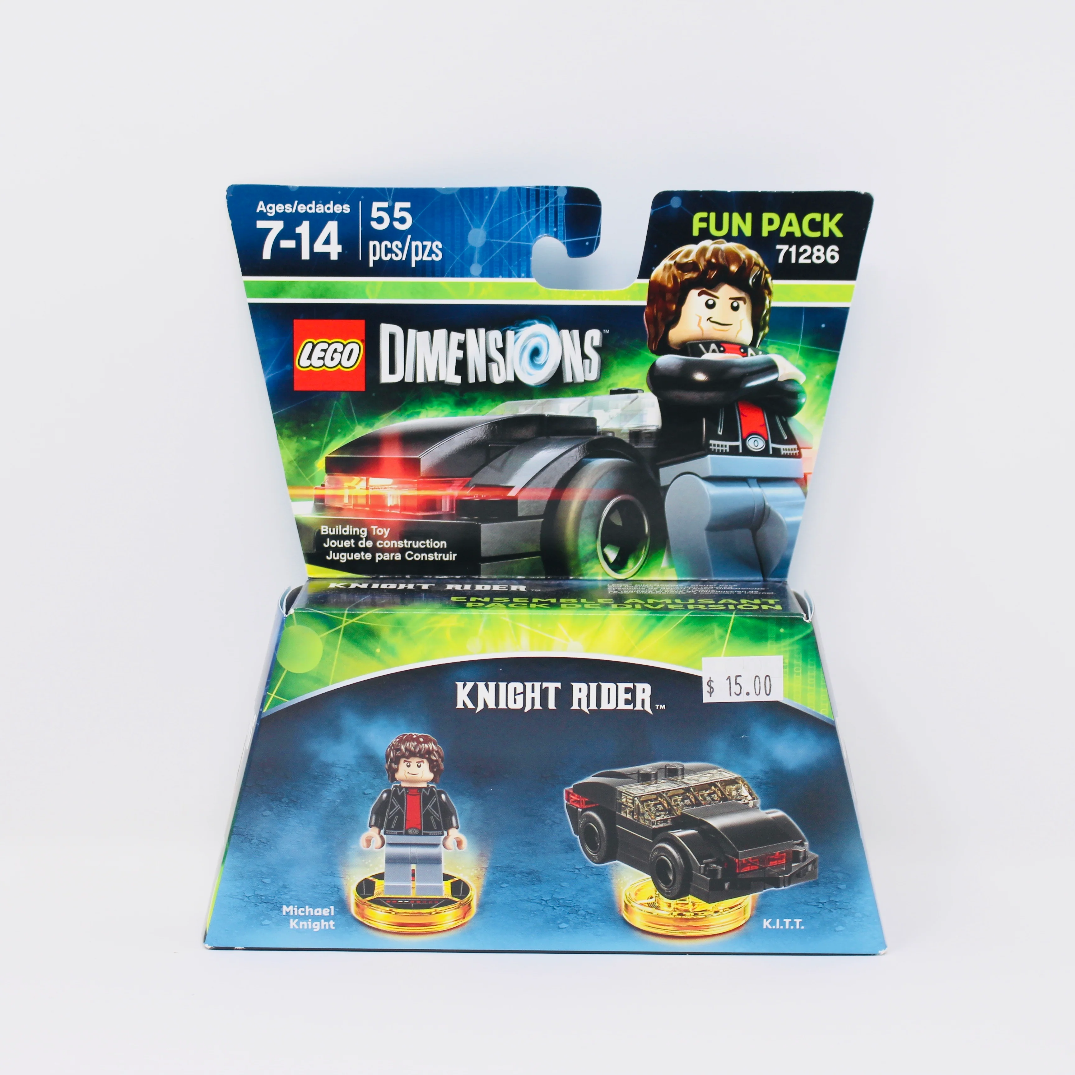 Retired Set 71286 Dimensions Knight Rider Michael Knight and K.I.T.T.