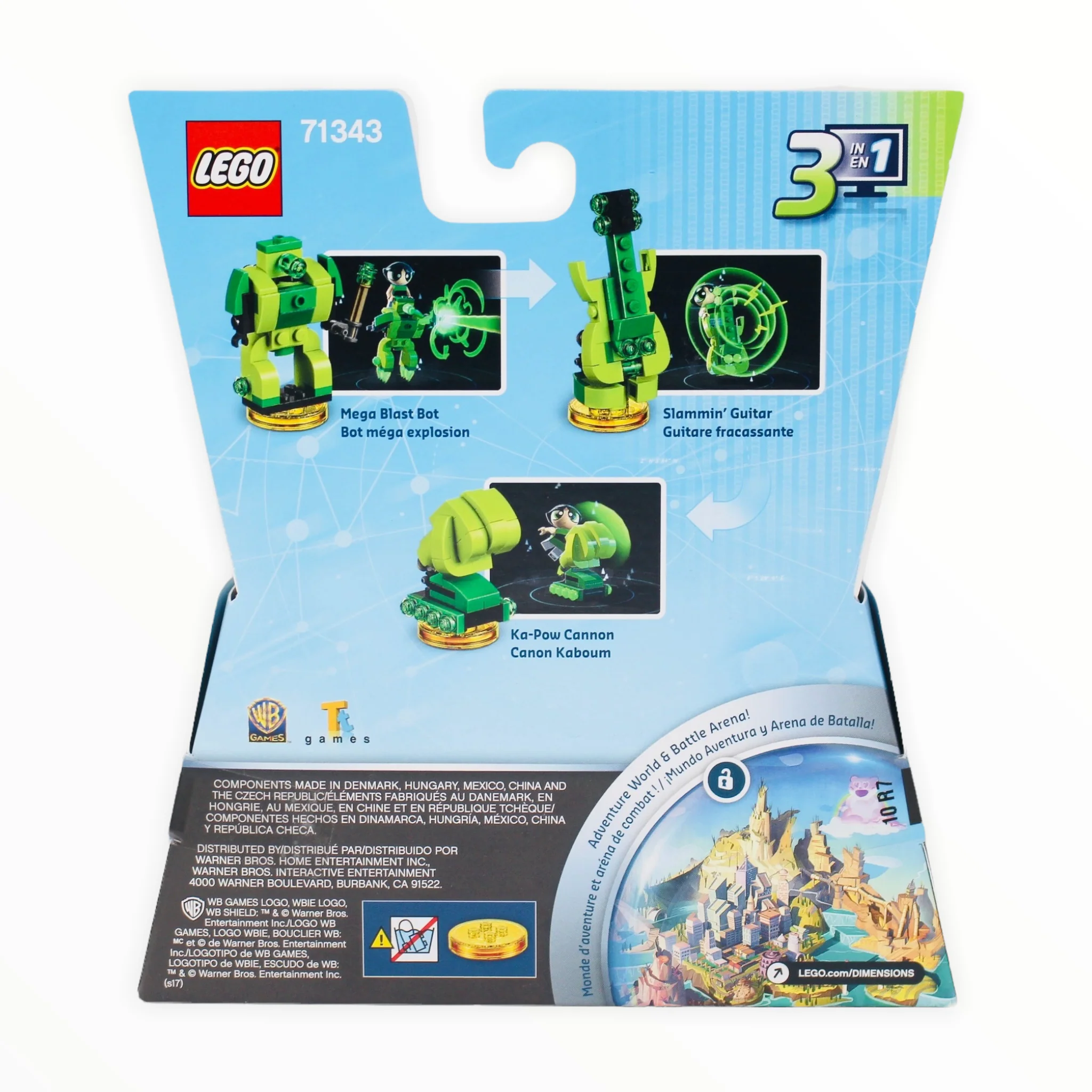 Retired Set 71343 Dimensions Powerpuff Girls Buttercup and Mega Blast Bot - Image 2