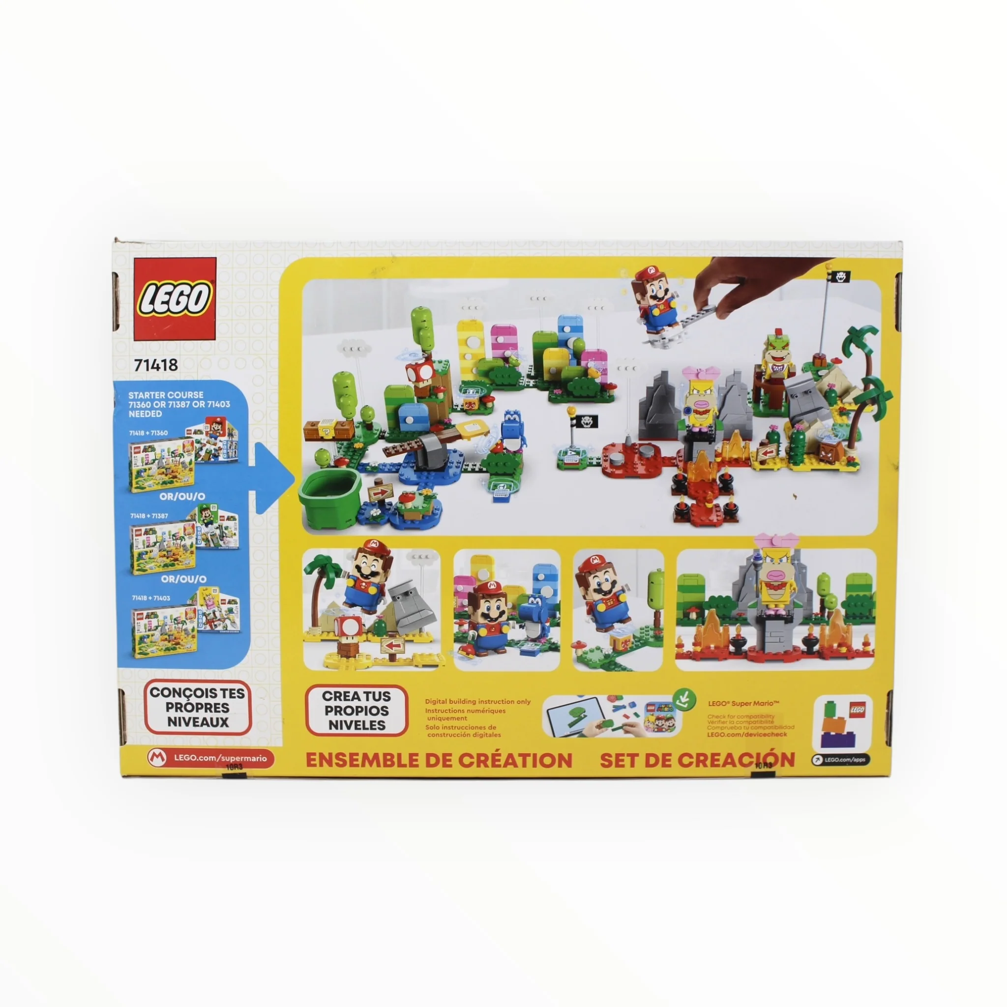 Retired Set 71418 Super Mario Creativity Toolbox - Maker Set (slight box damage) - Image 2