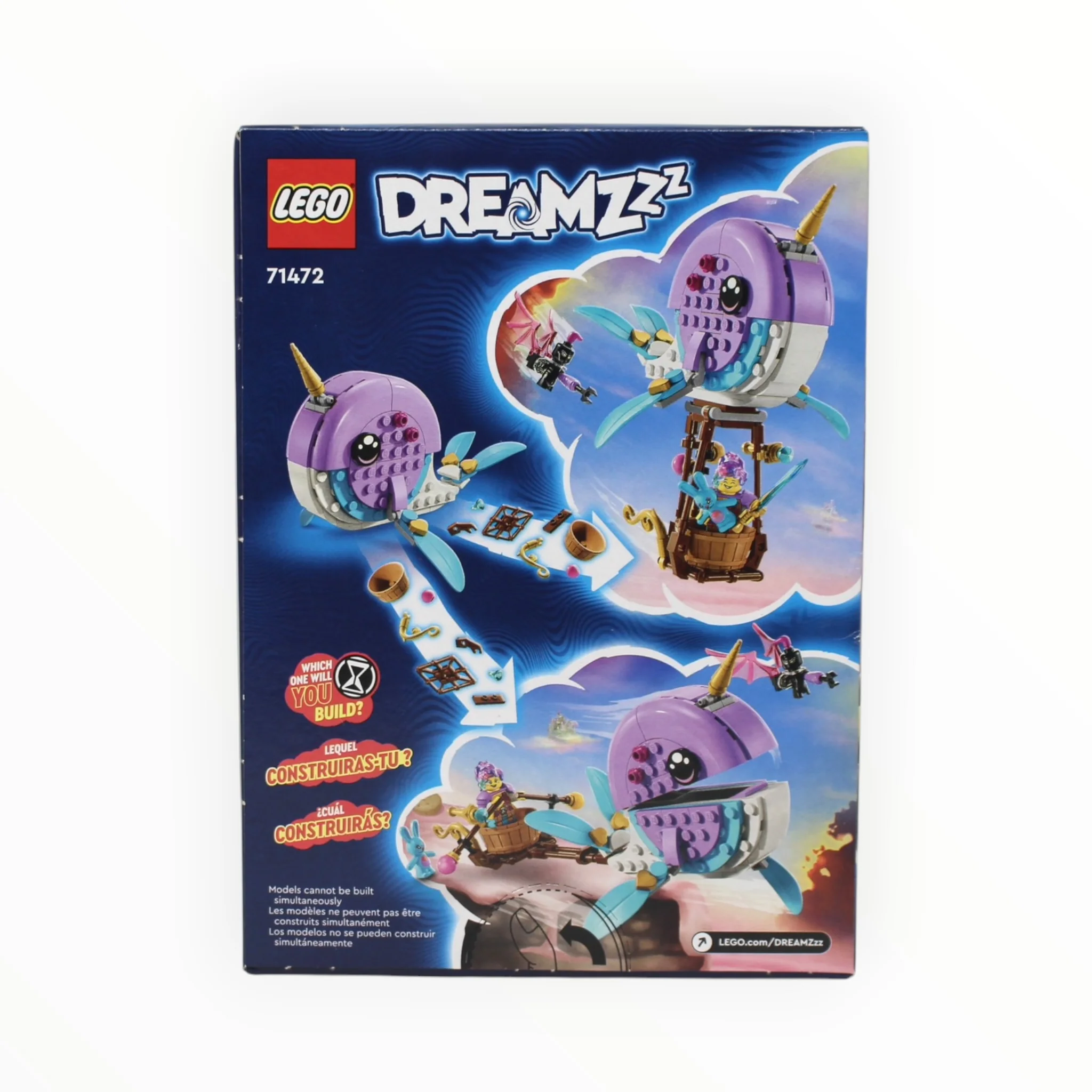 Retired Set 71472 DREAMZzz Izzie’s Narwhal Hot-Air Balloon (slight box damage) - Image 2