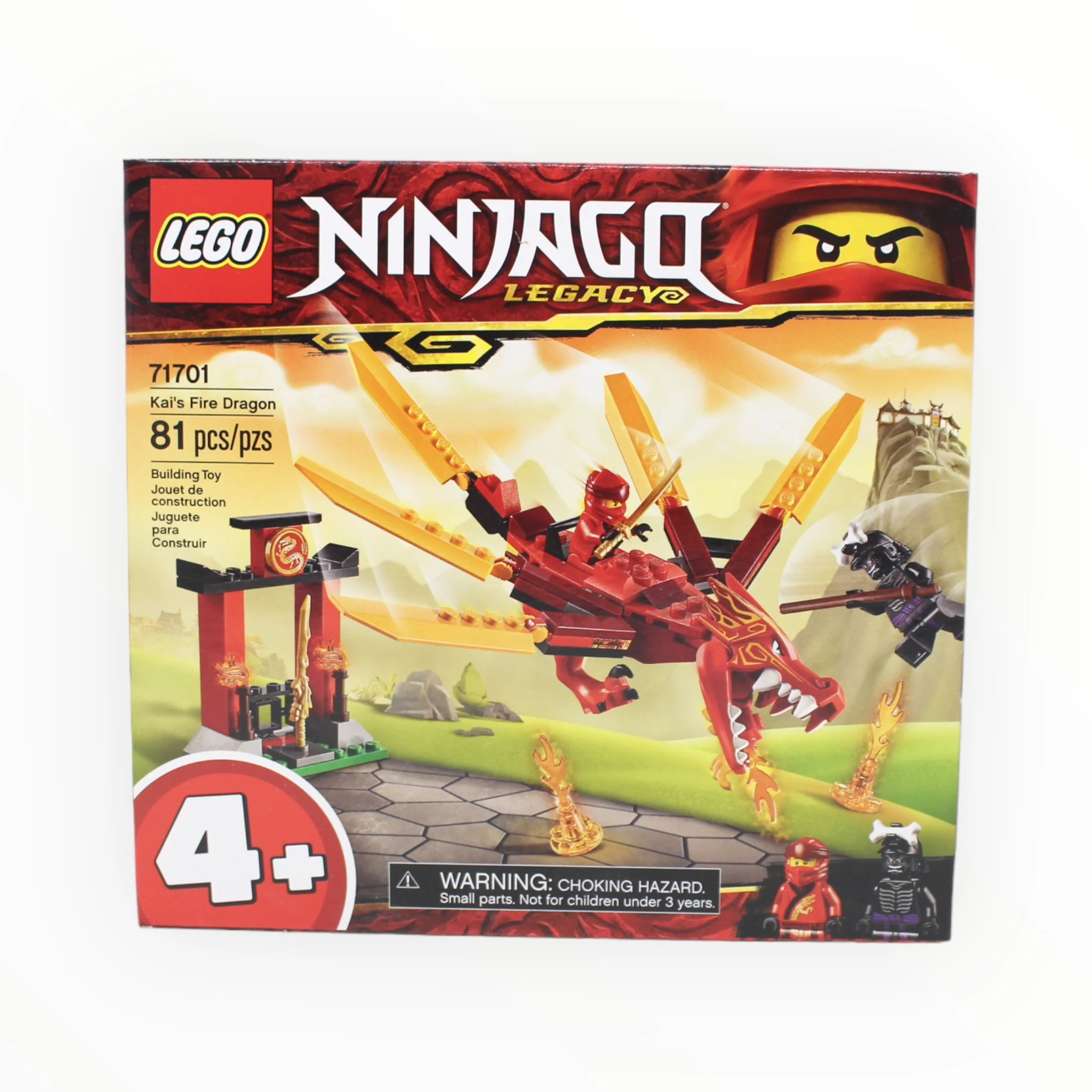 Retired Set 71701 Ninjago Kaiās Fire Dragon