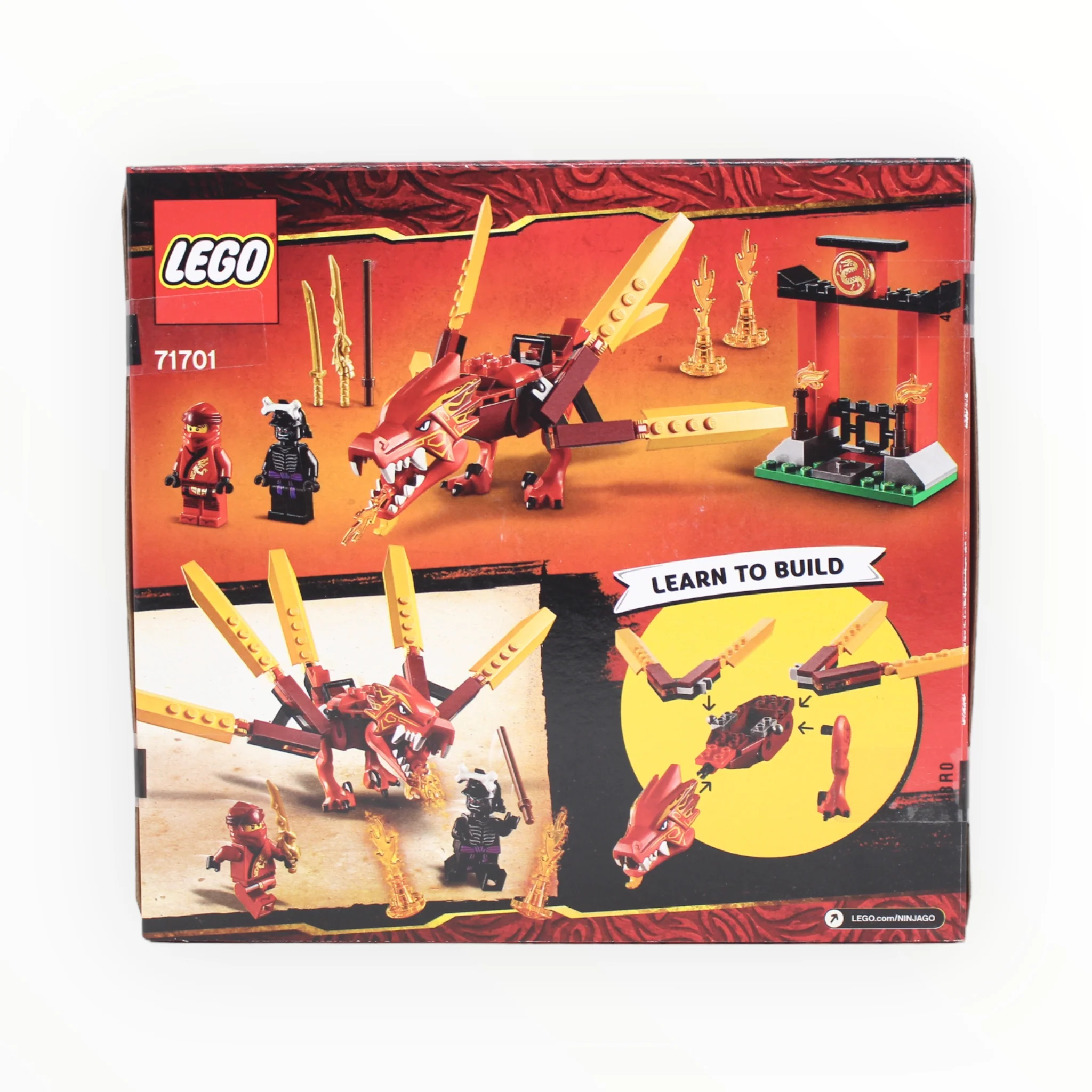 Retired Set 71701 Ninjago Kaiās Fire Dragon - Image 2