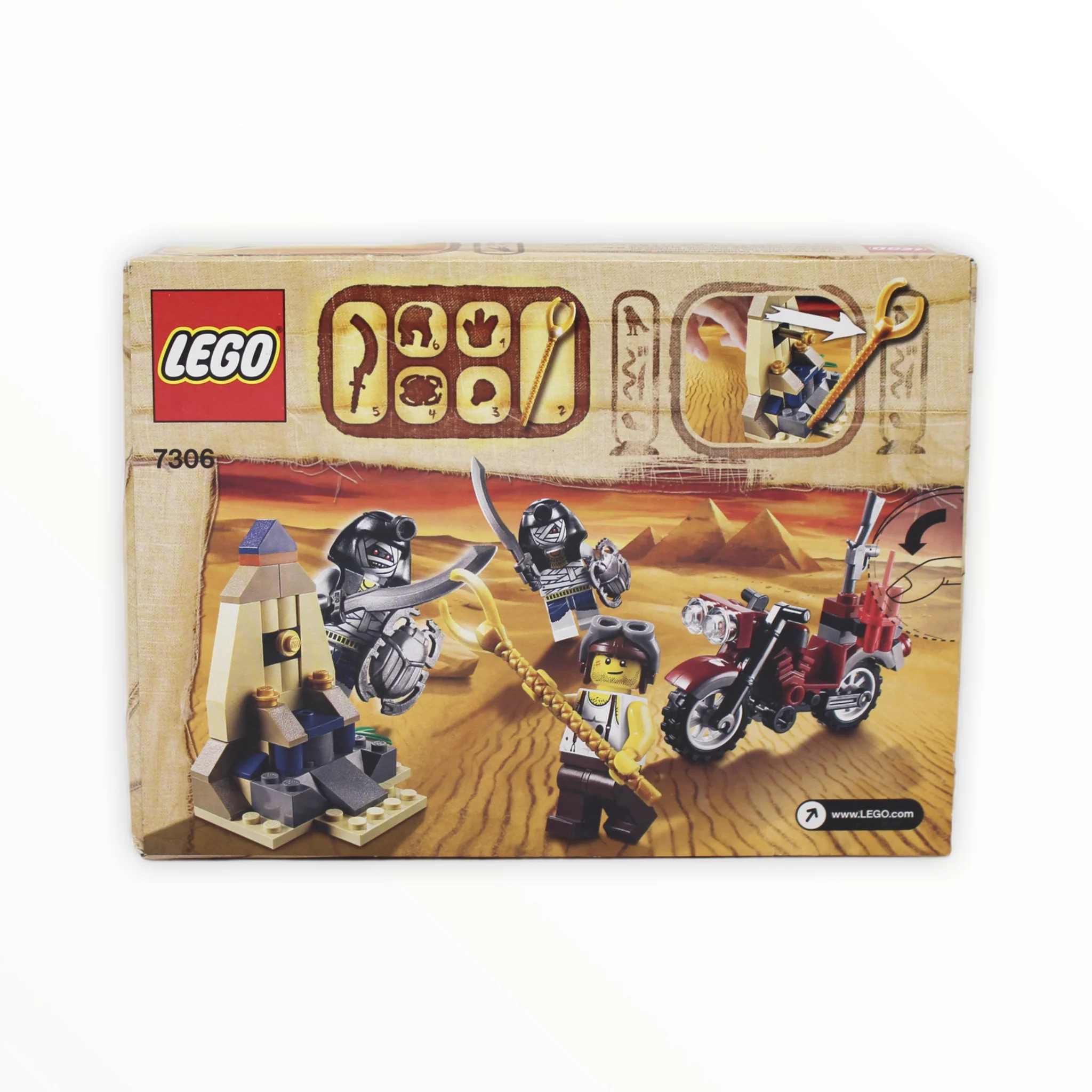 Retired Set 7306 Pharaoh’s Quest Golden Staff Guardians - Image 2