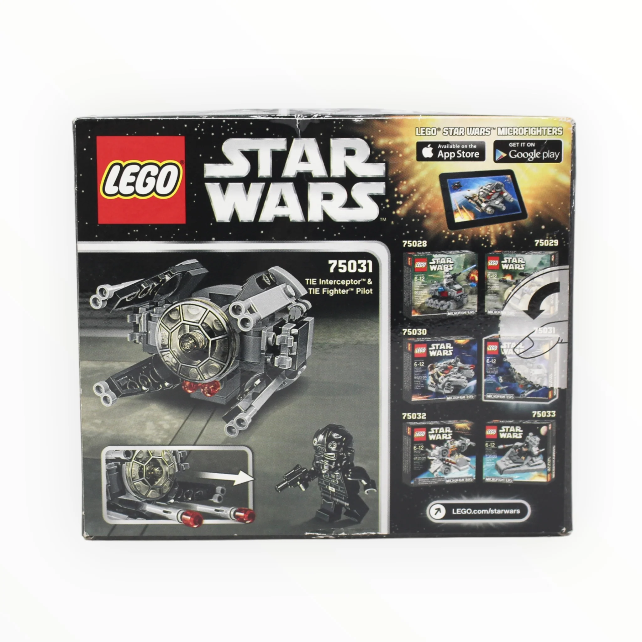 Retired Set 75031 Star Wars TIE Interceptor Microfighters - Image 2