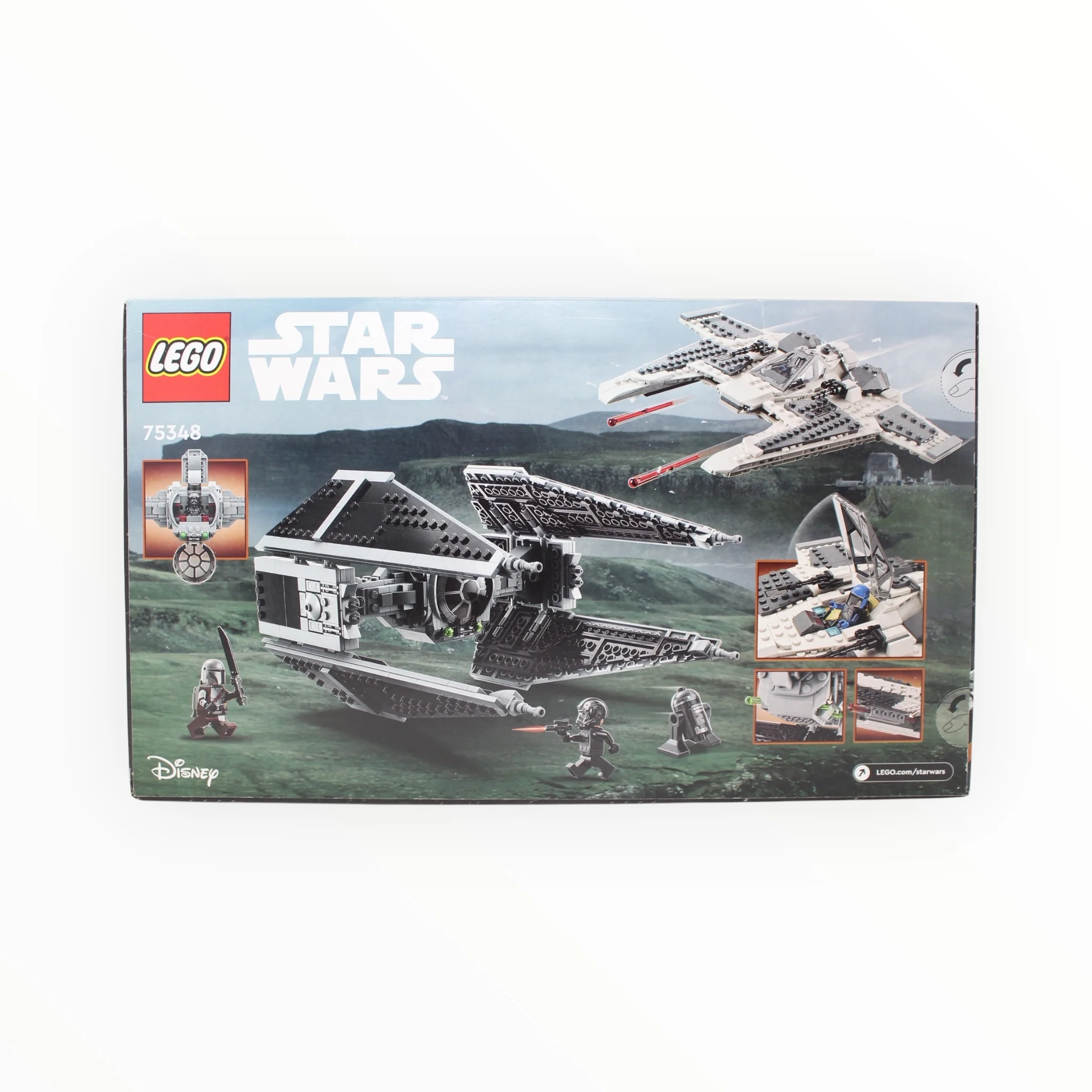 Retired Set 75348 Star Wars Mandalorian Fang Fighter vs. TIE Interceptor (slight box damage) - Image 2