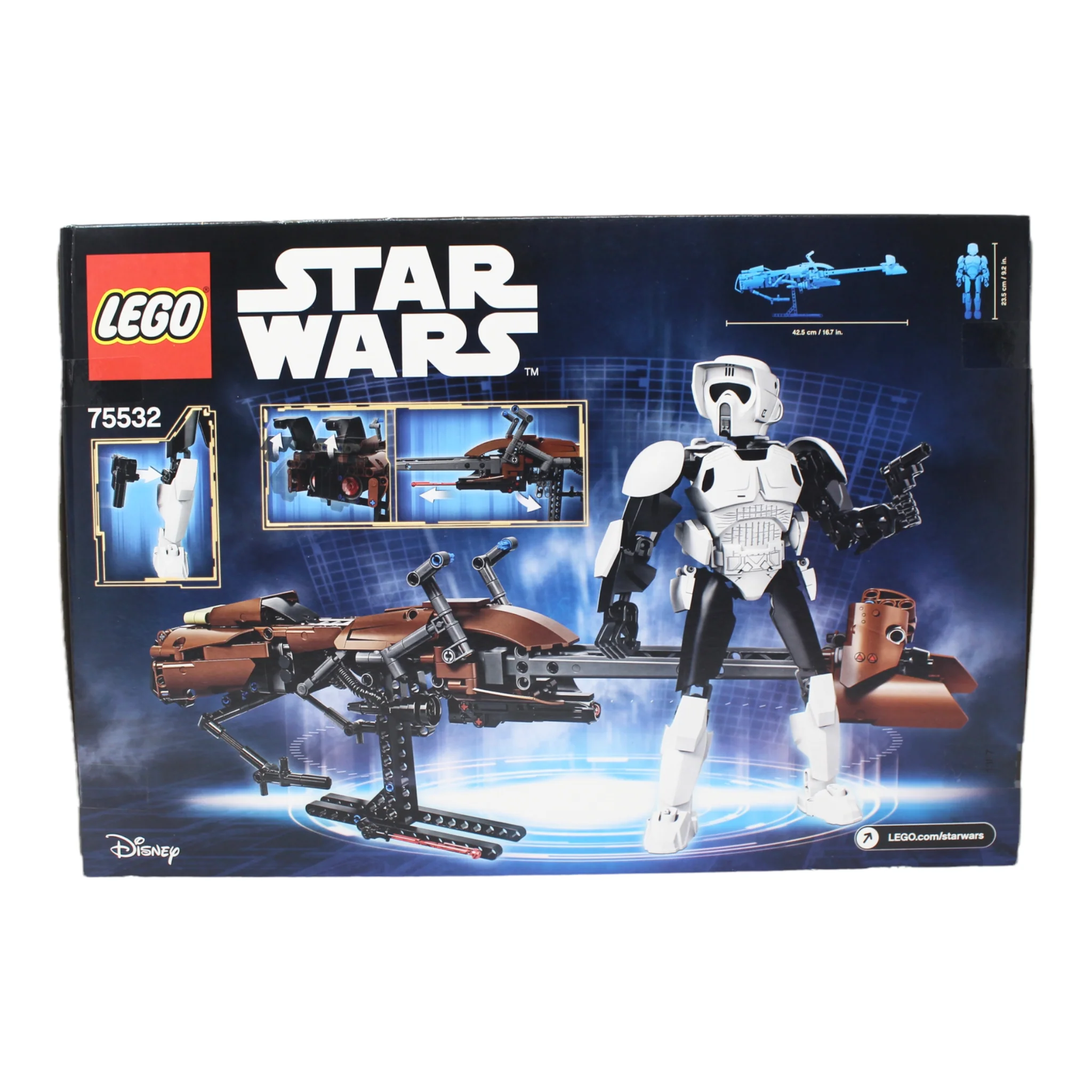 Retired Set 75532 Star Wars Buildable Figures Scout Trooper & Speeder Bike - Image 2