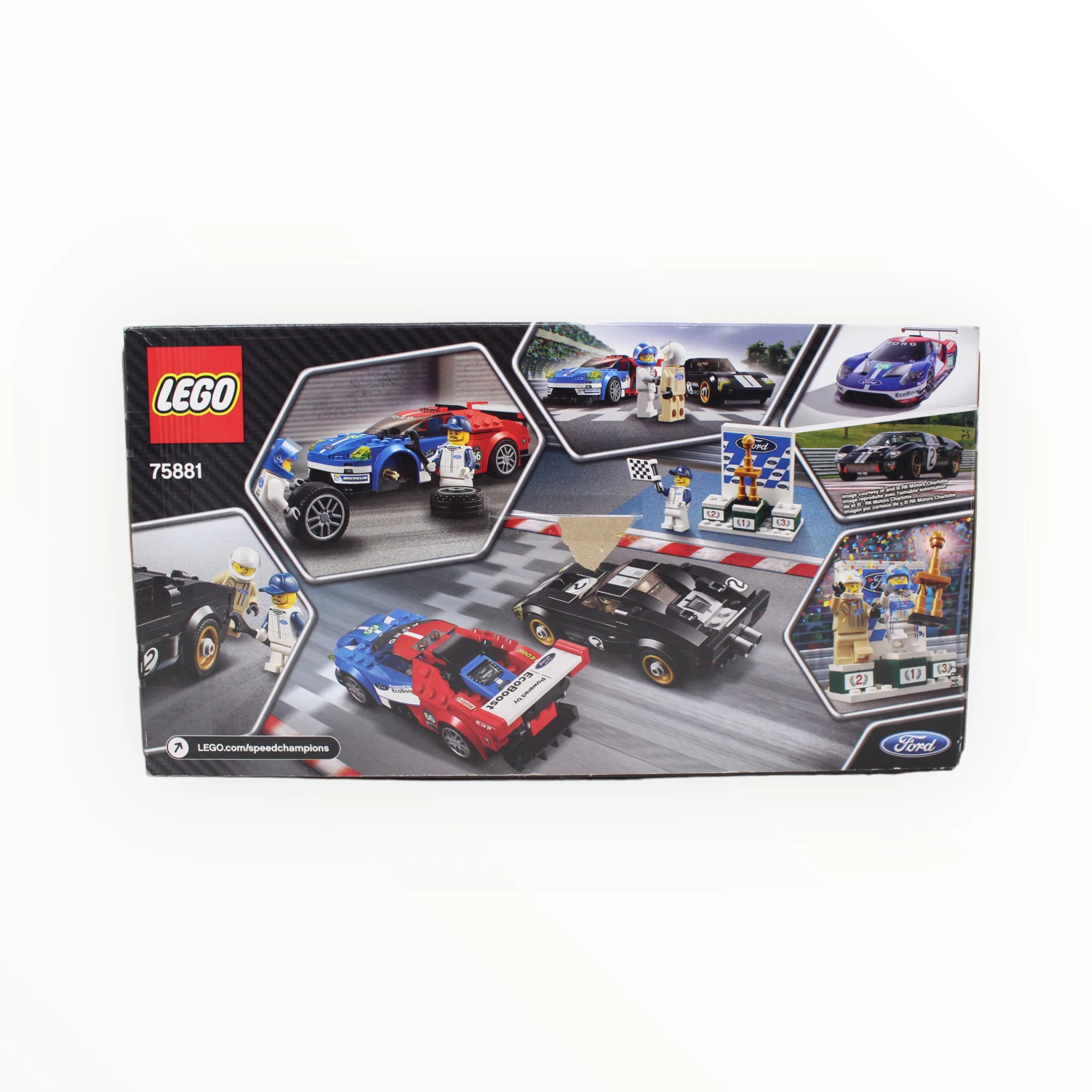Retired Set 75881 Speed Champions 2016 Ford GT & 1966 Ford GT40 (damaged box) - Image 2