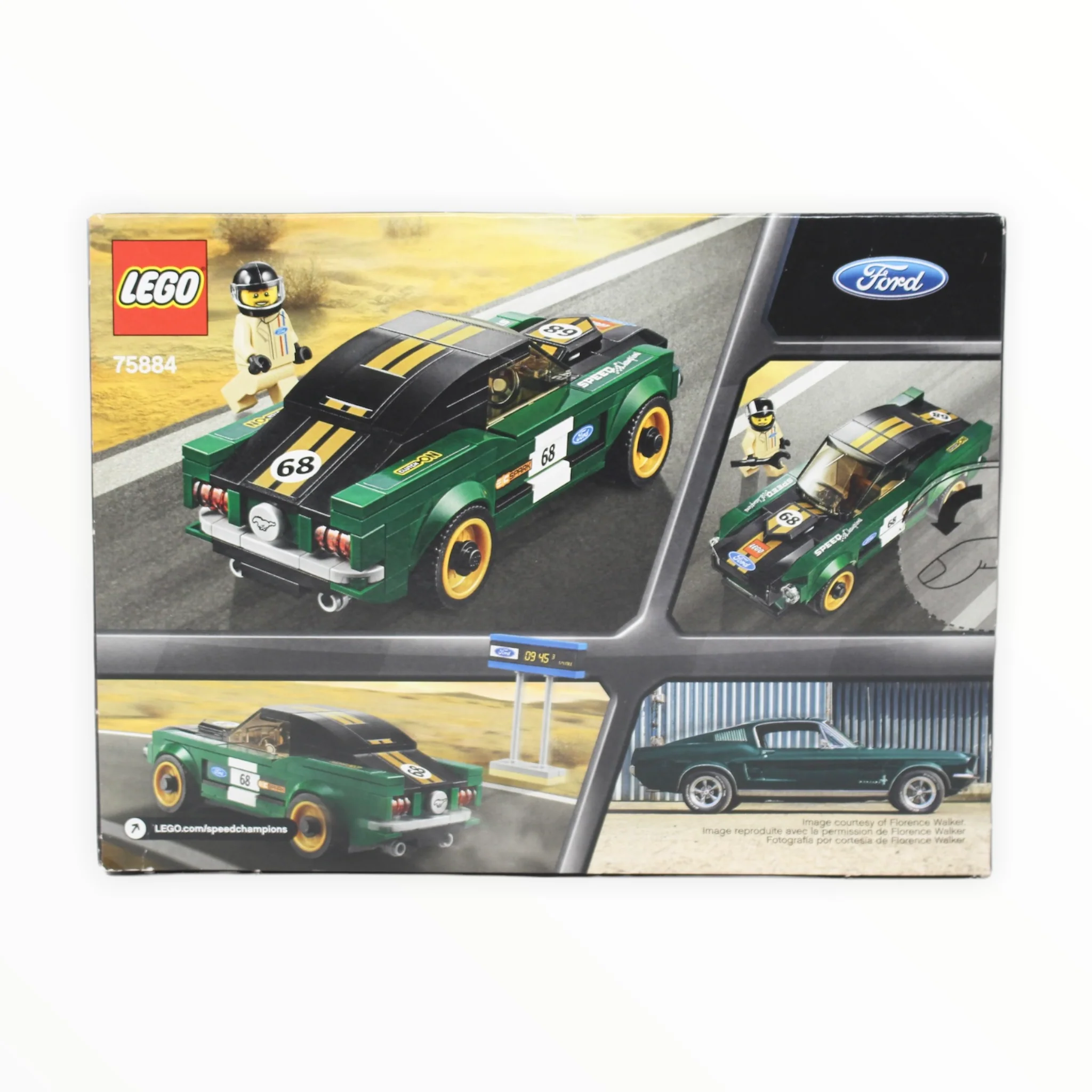 Retired Set 75884 Speed Champions 1968 Ford Mustang Fastback - Image 2