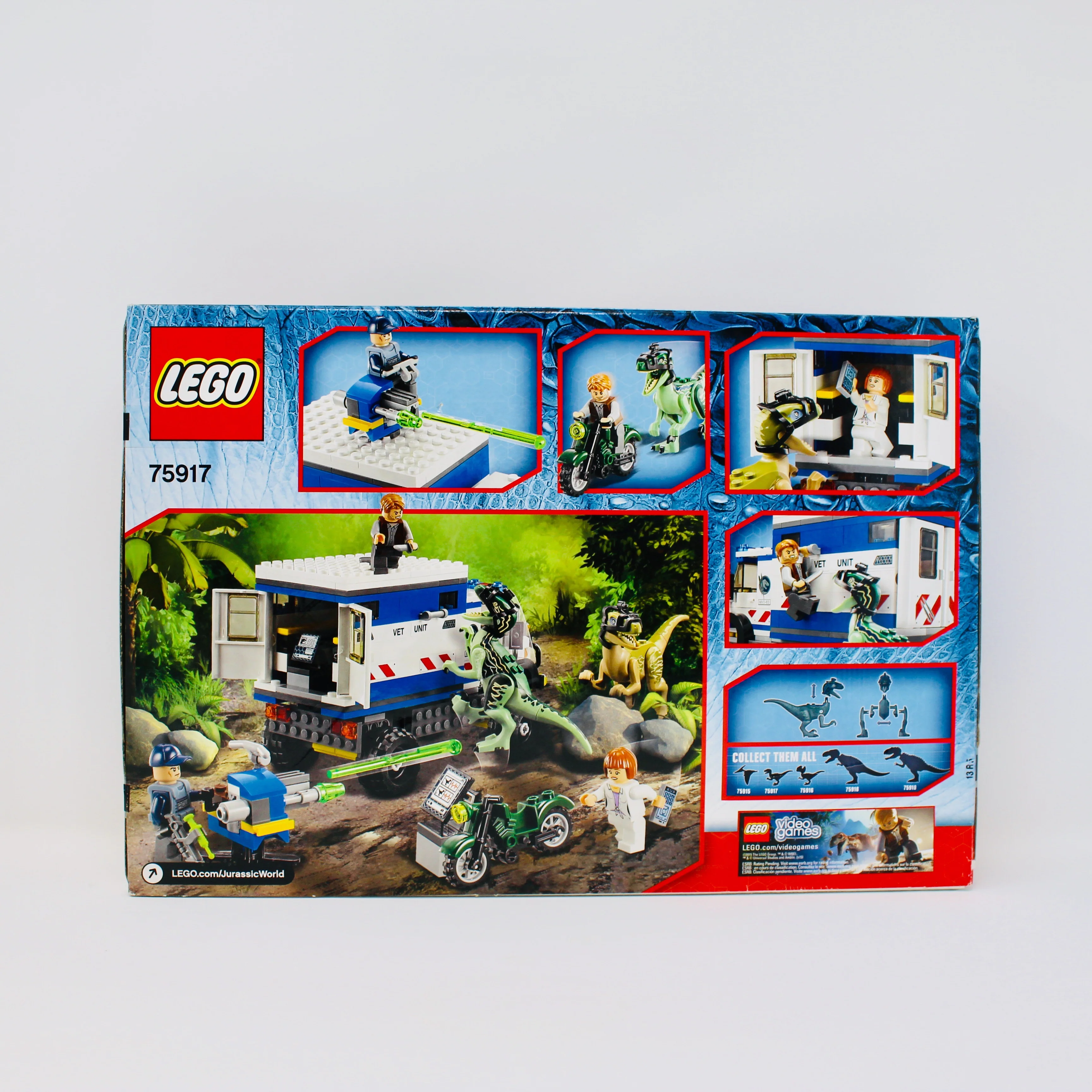 Retired Set 75917 Jurassic World Raptor Rampage - Image 2