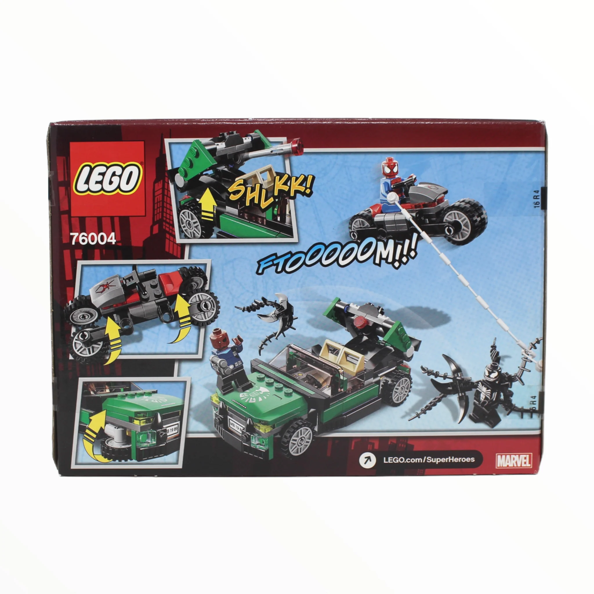 Retired Set 76004 Marvel Super Heroes Spider-Man: Spider-Cycle Chase - Image 2