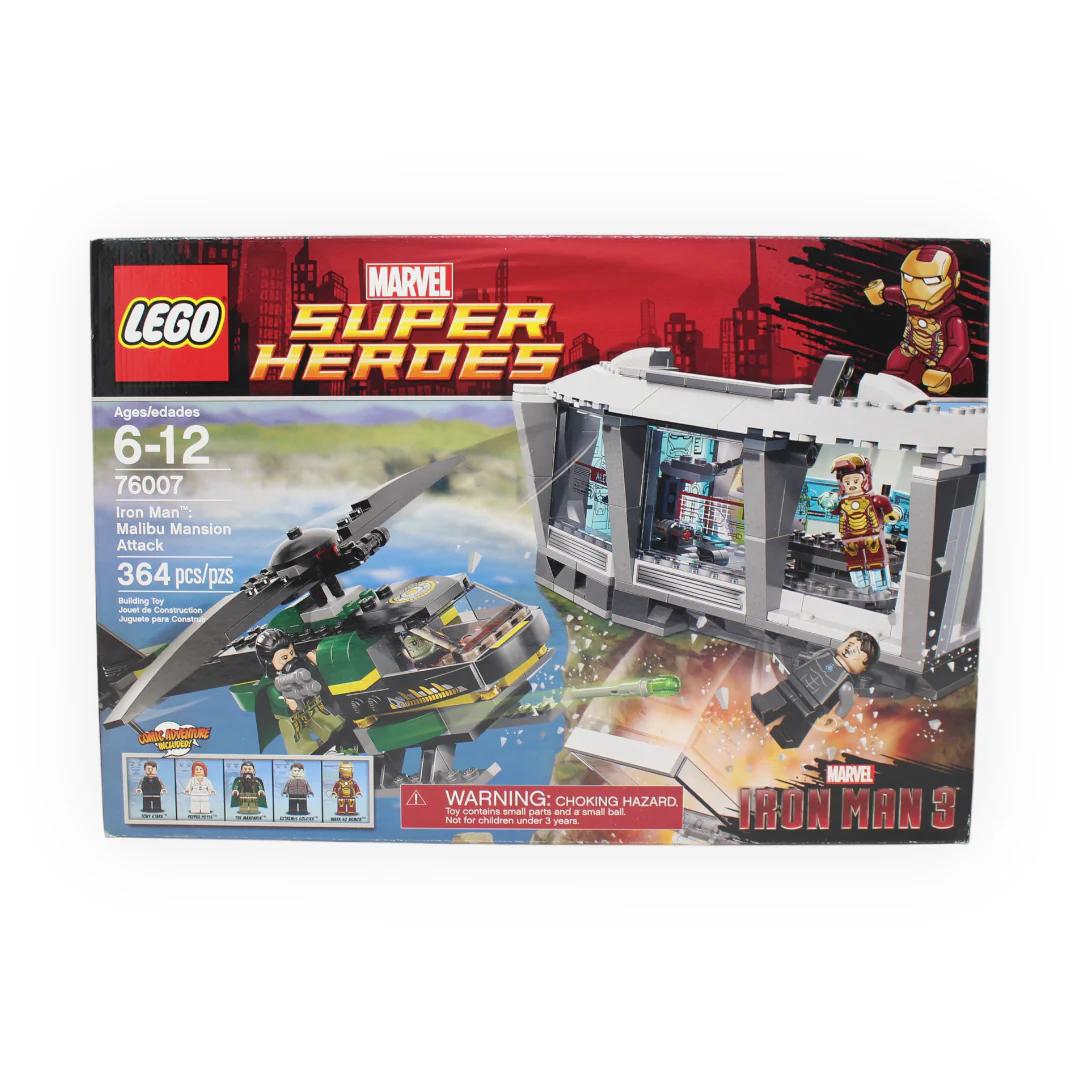 Retired Set 76007 Marvel Super Heroes Iron Man: Malibu Mansion Attack