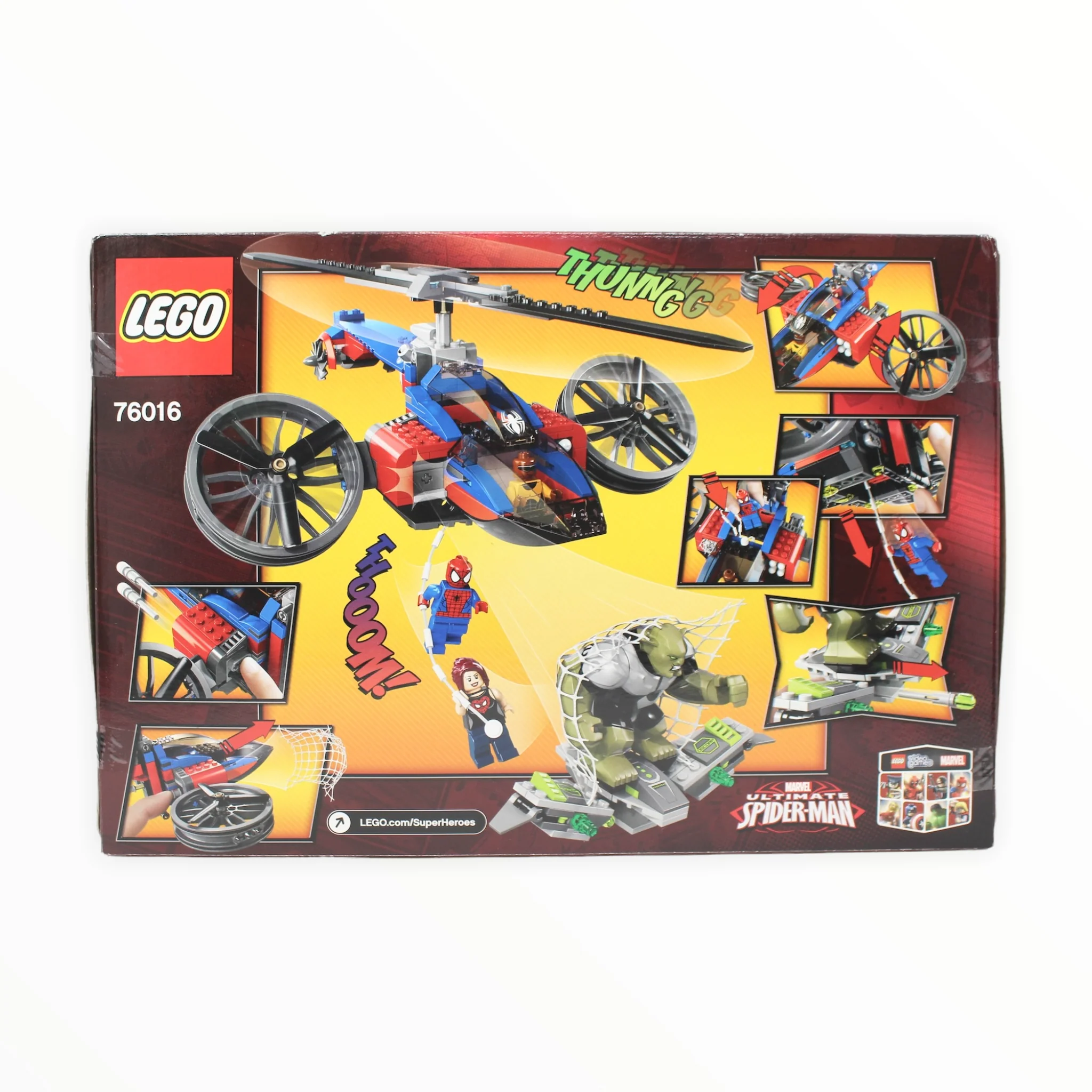 Retired Set 76016 Marvel Super Heroes Spider-Helicopter Rescue - Image 2