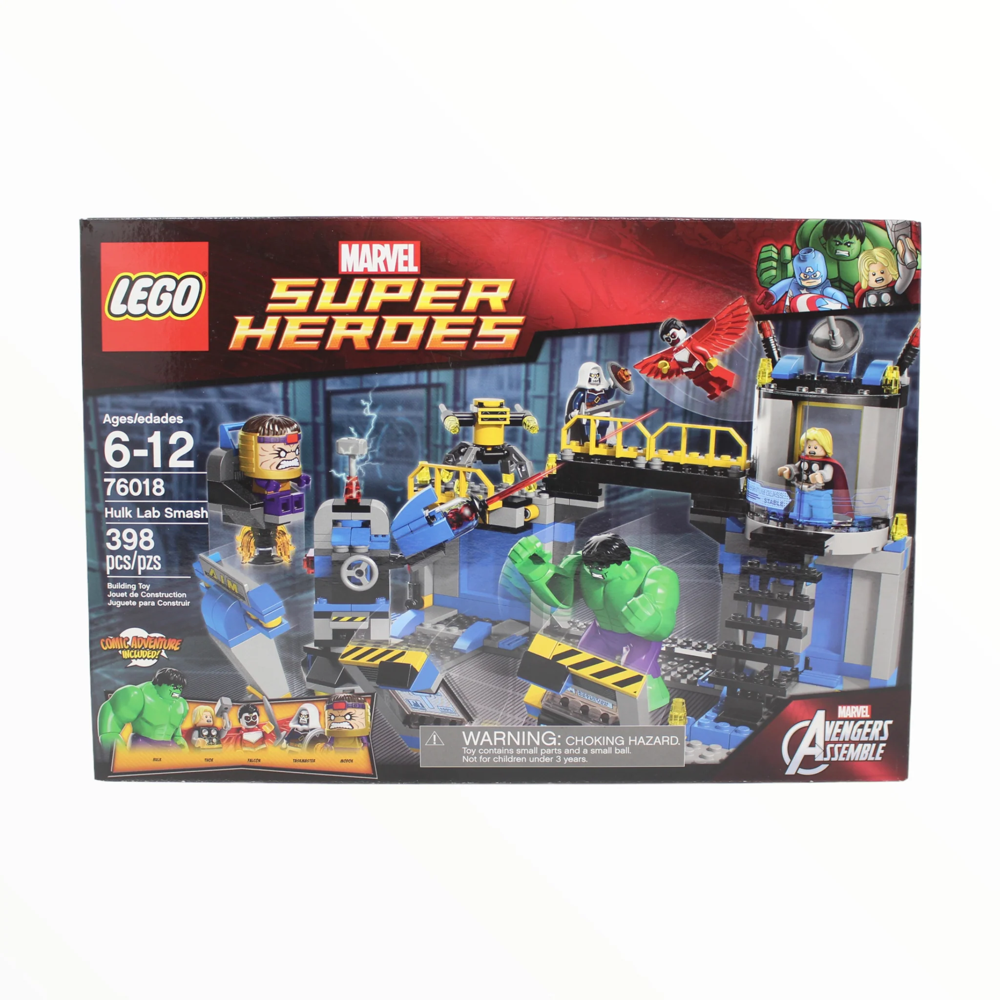 Retired Set 76018 Marvel Super Heroes Hulk Lab Smash