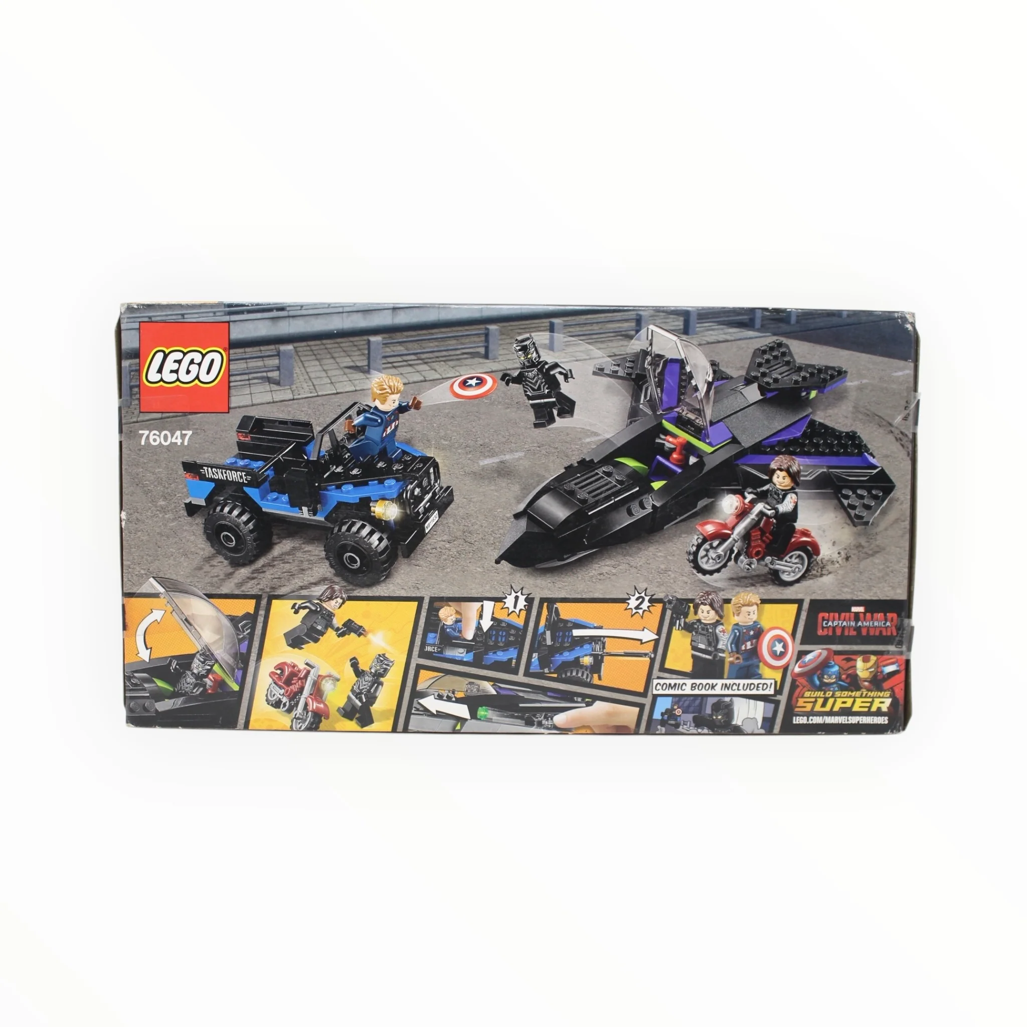 Retired Set 76047 Marvel Super Heroes Black Panther Pursuit (slight box damage) - Image 2